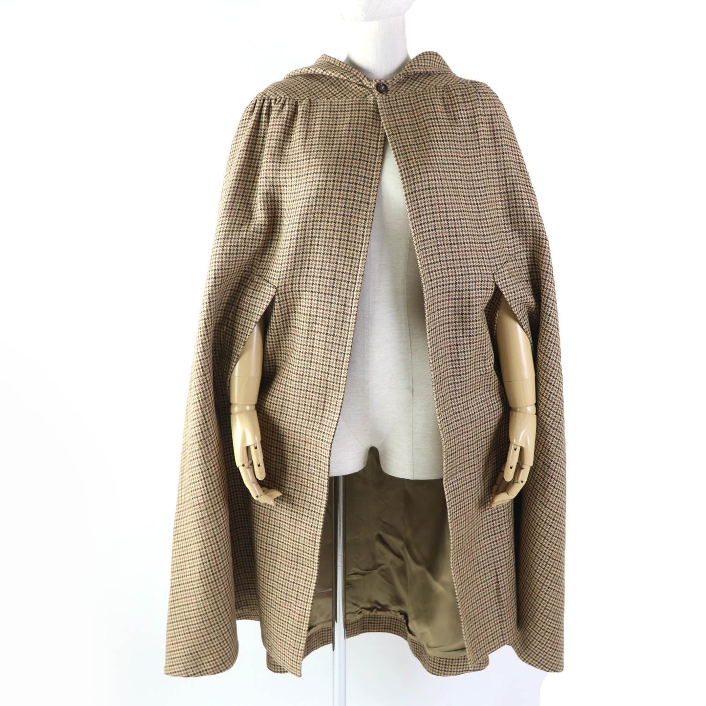 CELINE poncho 2M374408I Main: 100% linen, lining: 54% cupra, lining: 46% rayon Brown type Women 36