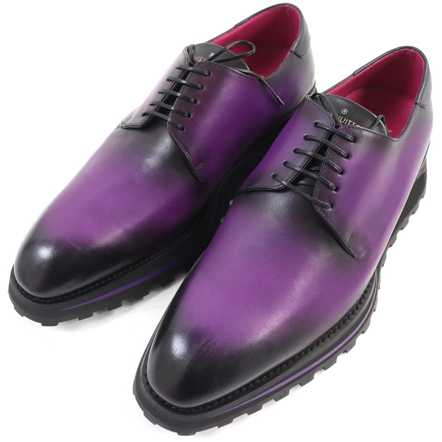 LOUIS VUITTON Leather shoes Main: Leather Purple type Gradient Kongur Line mens 6