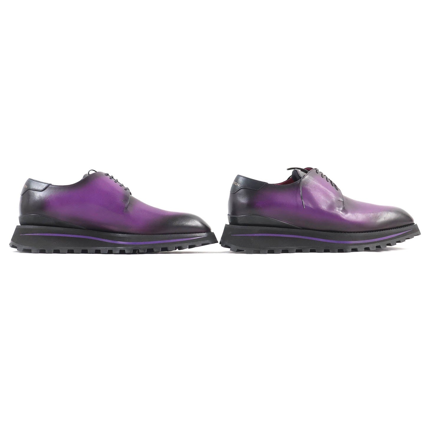 LOUIS VUITTON Leather shoes Main: Leather Purple type Gradient Kongur Line mens 6