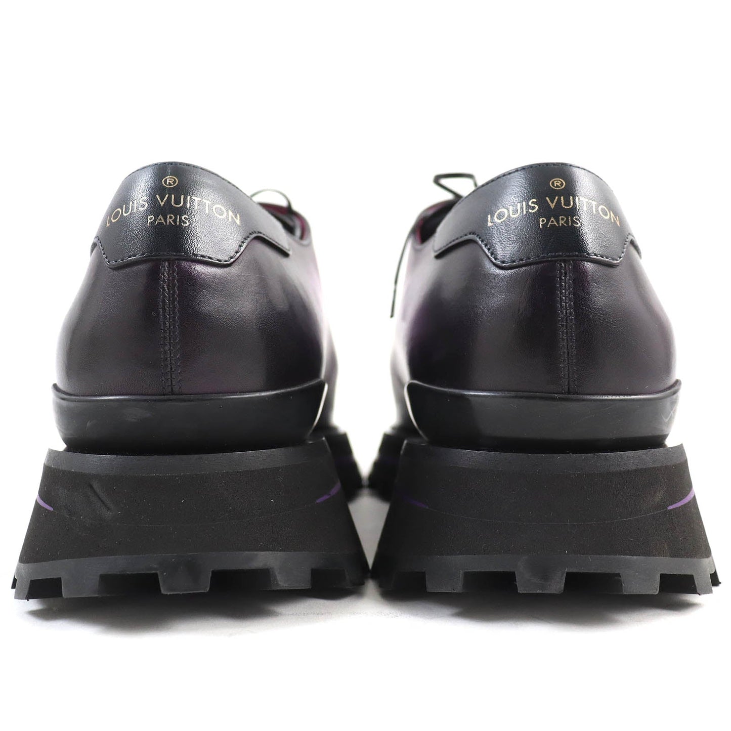 LOUIS VUITTON Leather shoes Main: Leather Purple type Gradient Kongur Line mens 6