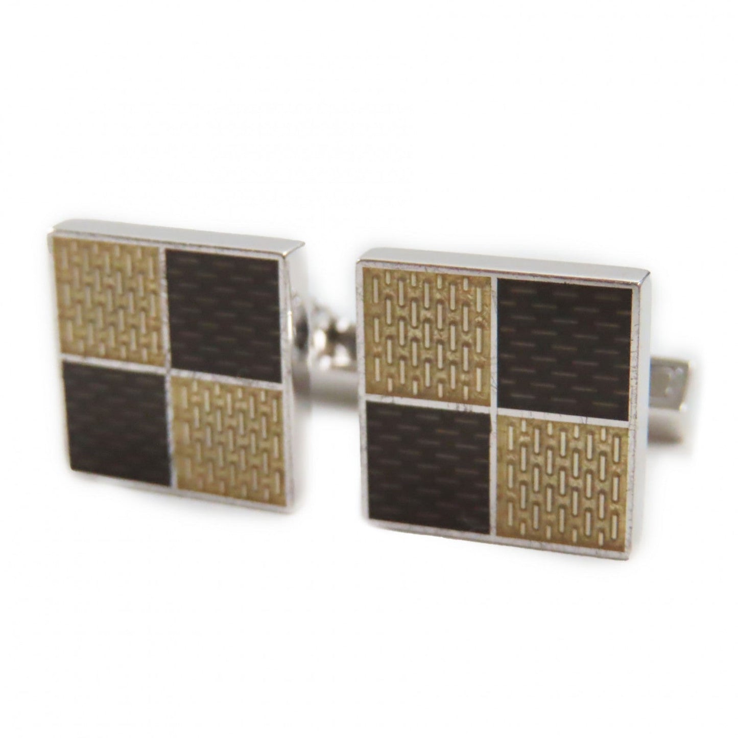 LOUIS VUITTON cuffs Mainï¿½FAG925 Silver Brown type Boutong de Manchette mens