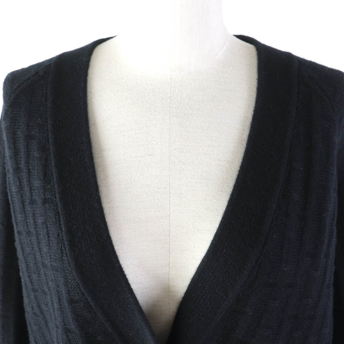 HERMES cardigan Main: 100% wool black Women 40