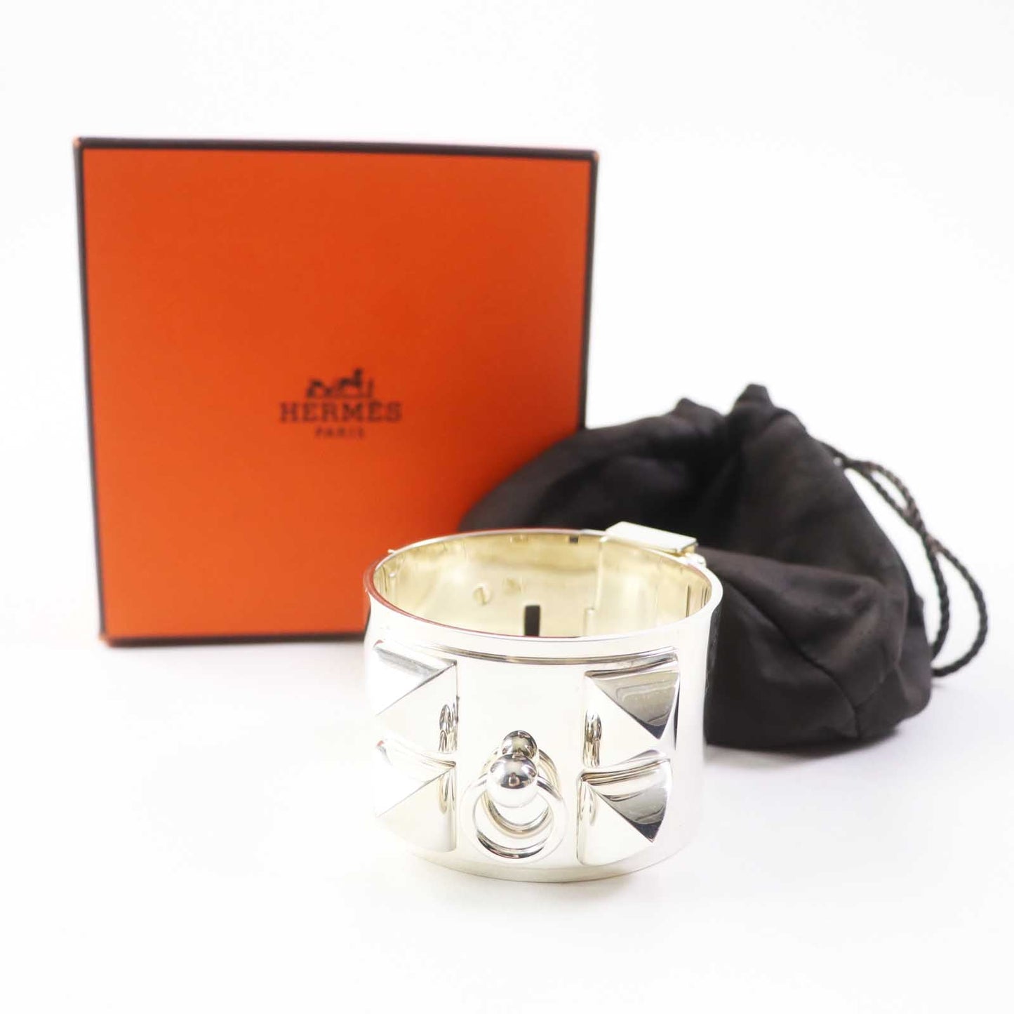 HERMES Bangle Main�FAG925 Silver Women