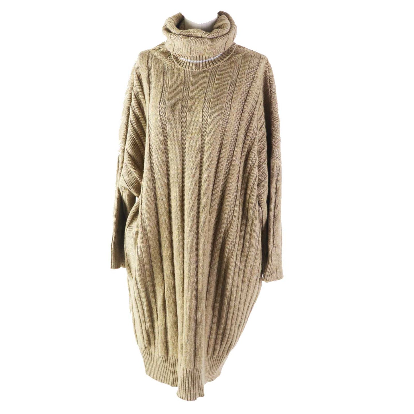 HERMES one piece Main: 100% cashmere Brown Women 34