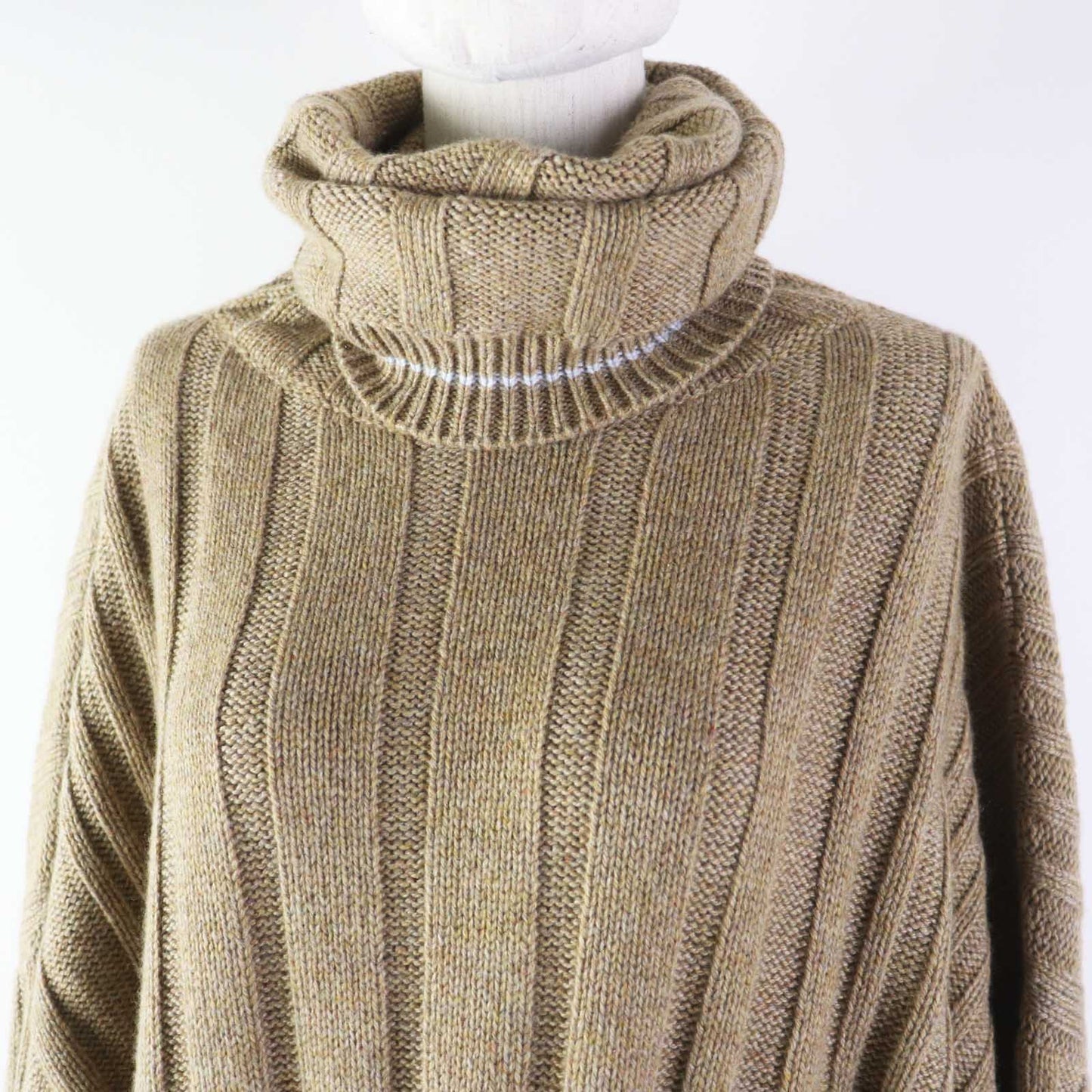 HERMES one piece Main: 100% cashmere Brown Women 34