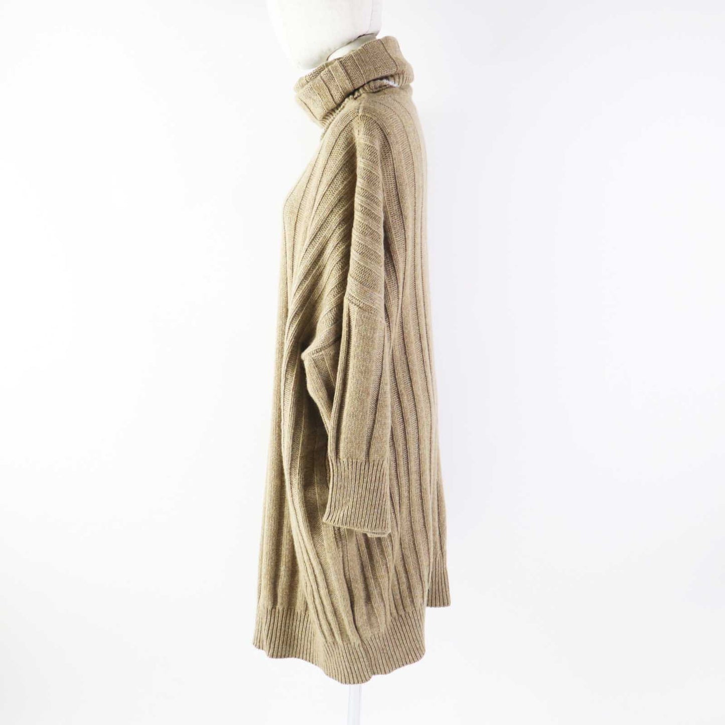 HERMES one piece Main: 100% cashmere Brown Women 34