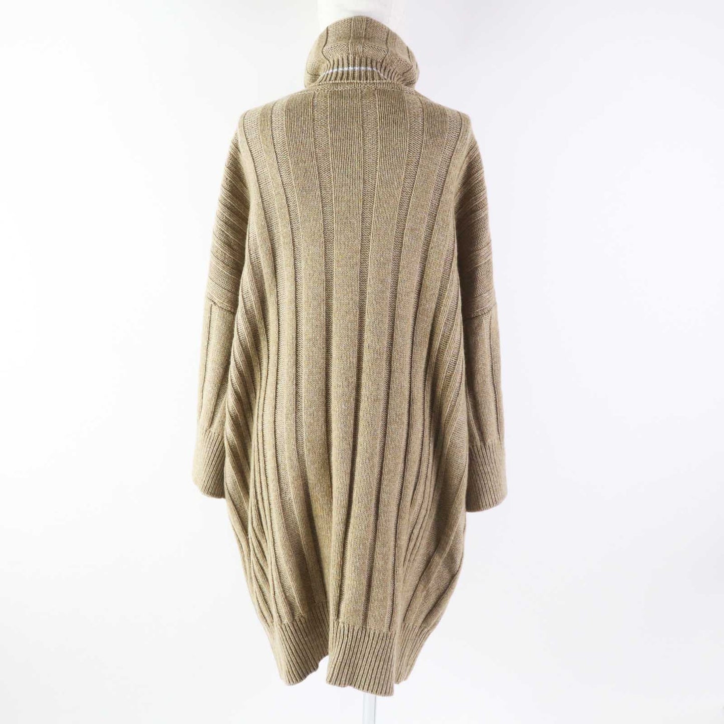 HERMES one piece Main: 100% cashmere Brown Women 34