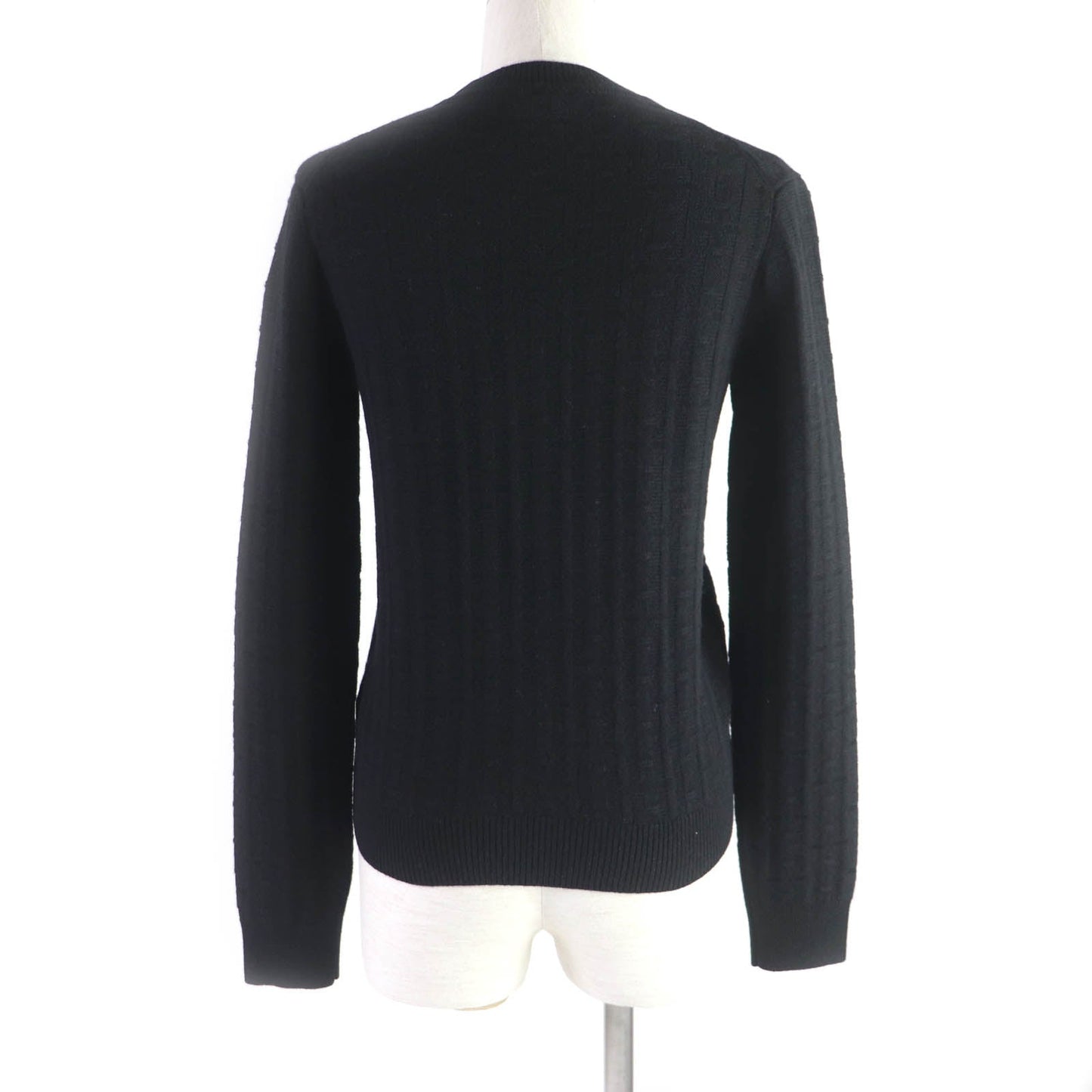 HERMES knit Main: 100% wool black Women 36