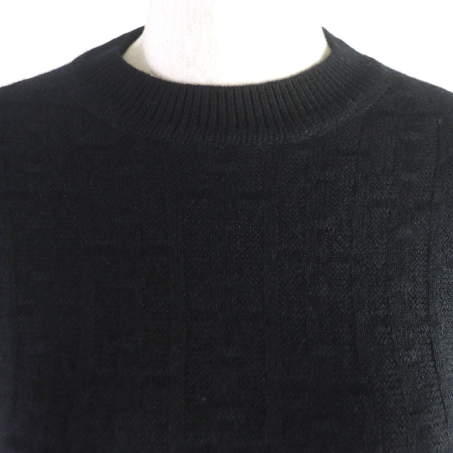 HERMES knit Main: 100% wool black Women 36