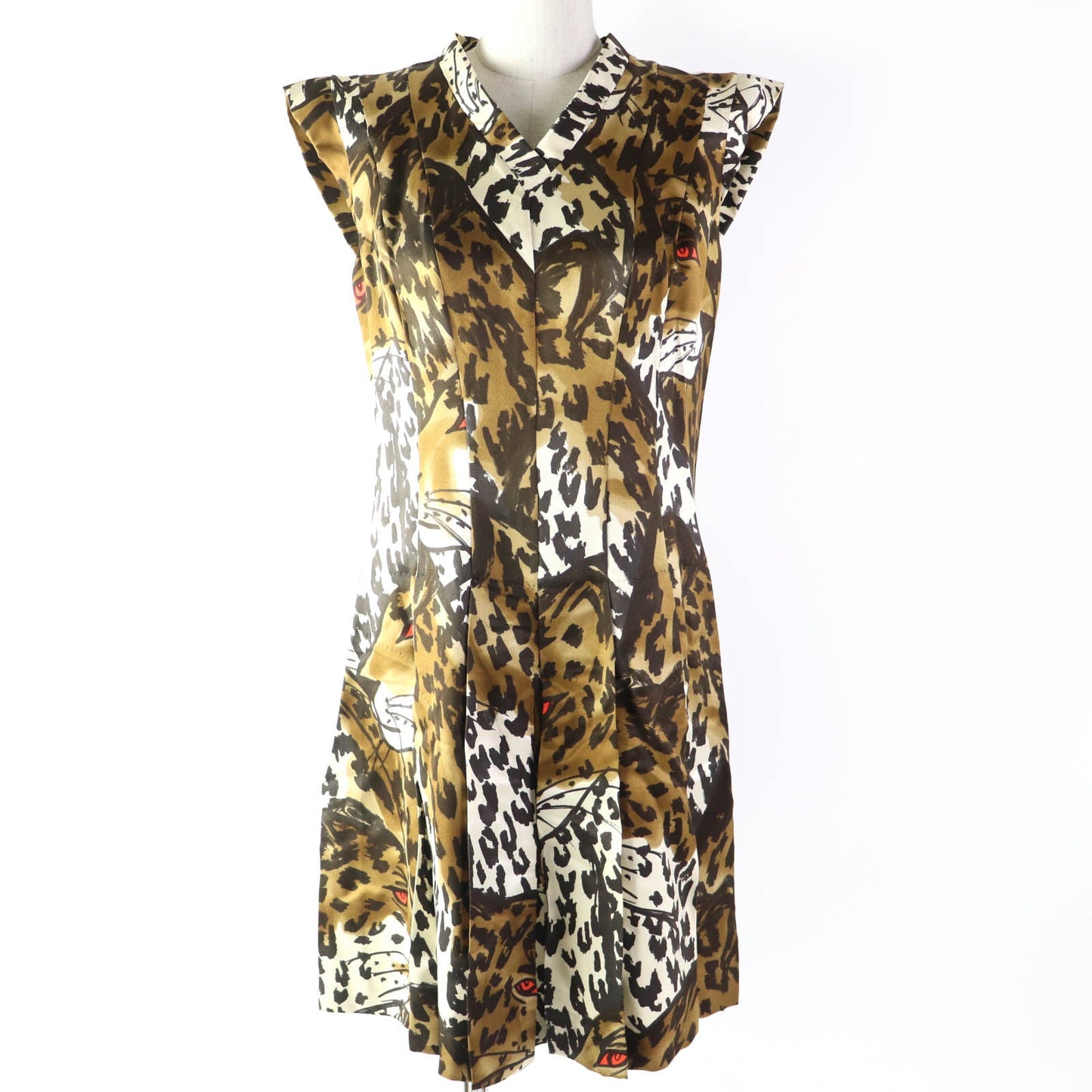 LOUIS VUITTON one piece Main: 100% silk Brown Women 40