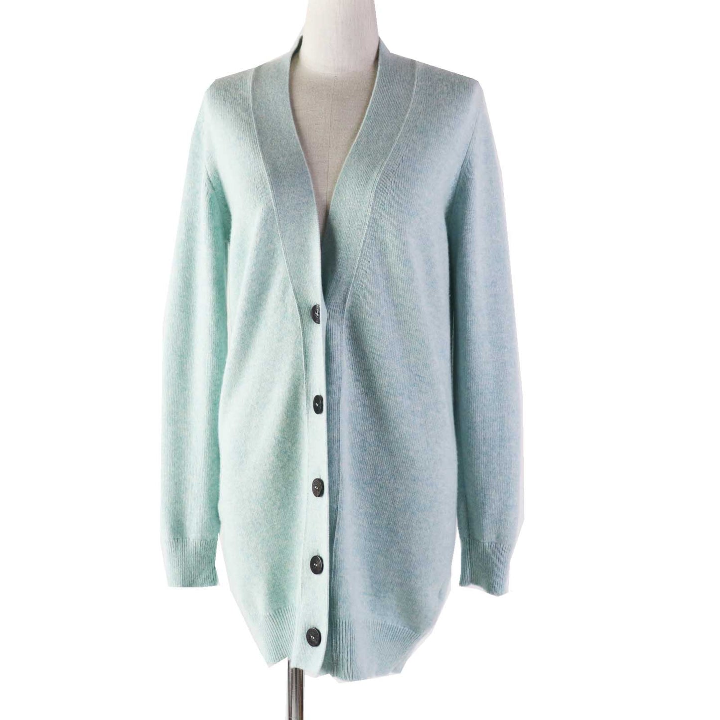 HERMES cardigan Main: 100% cashmere Light blue Women 34
