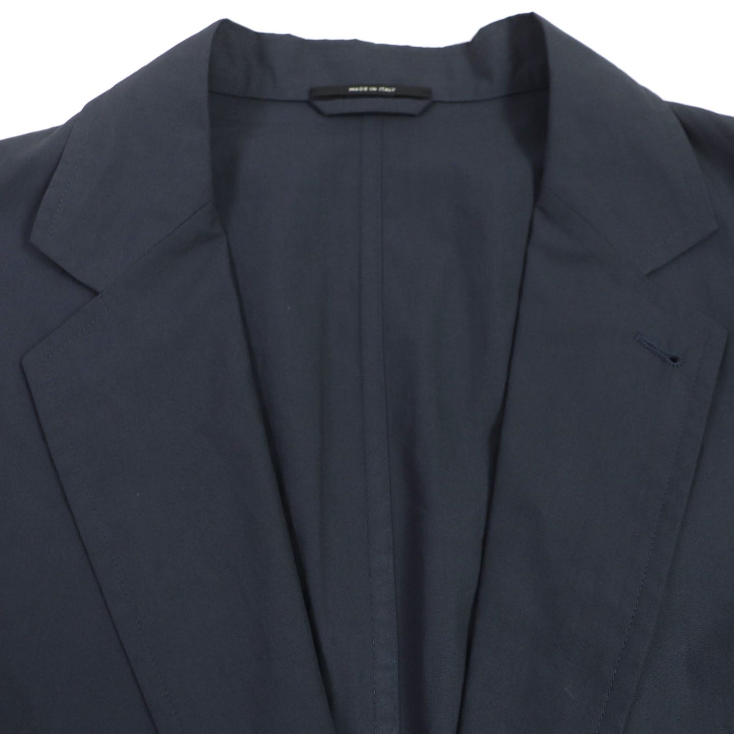 HERMES tailored jacket 21-5257 Main: 100% cotton Navy mens 56