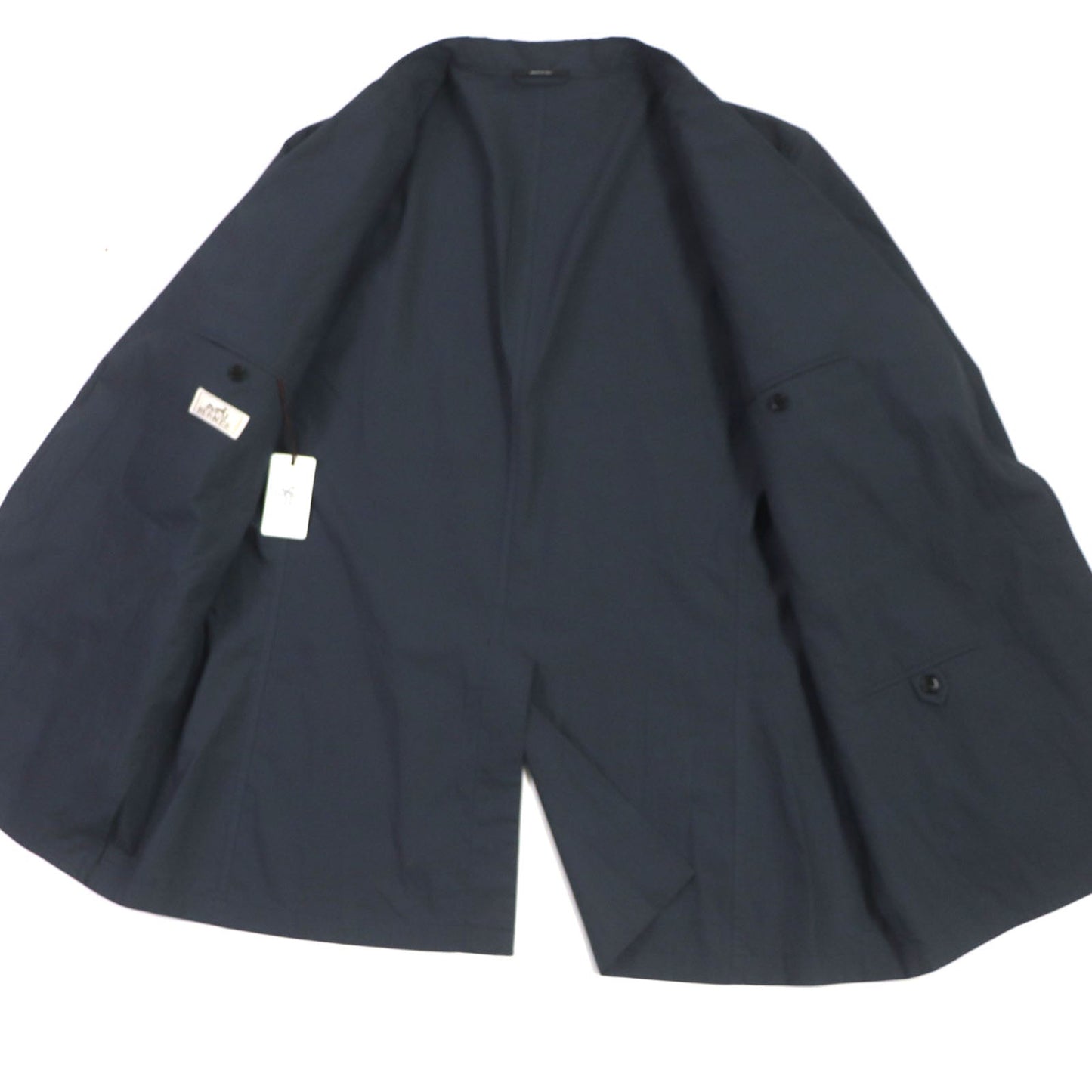 HERMES tailored jacket 21-5257 Main: 100% cotton Navy mens 56