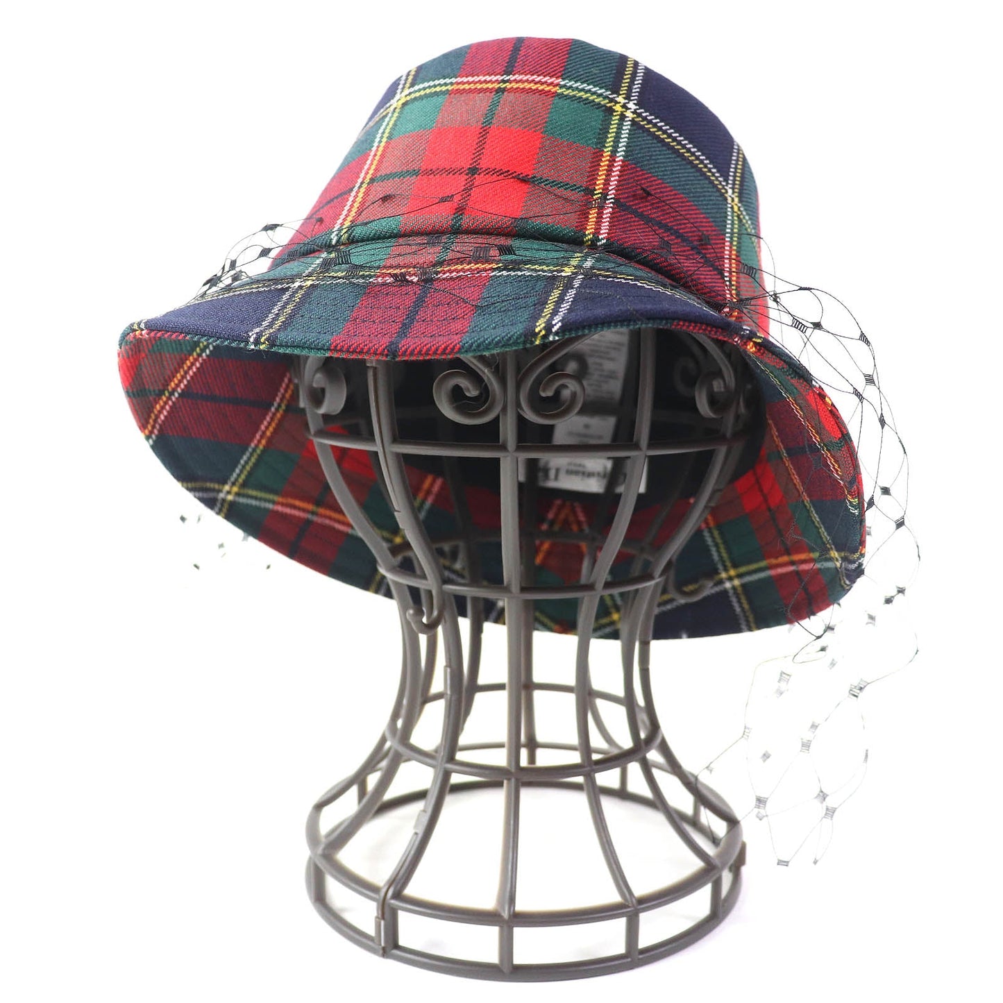 Christian Dior hat 95TDD923G107 Outer: 100% wool, Lining: 100% cotton, Trim: 100% nylon Red navy green Women 58