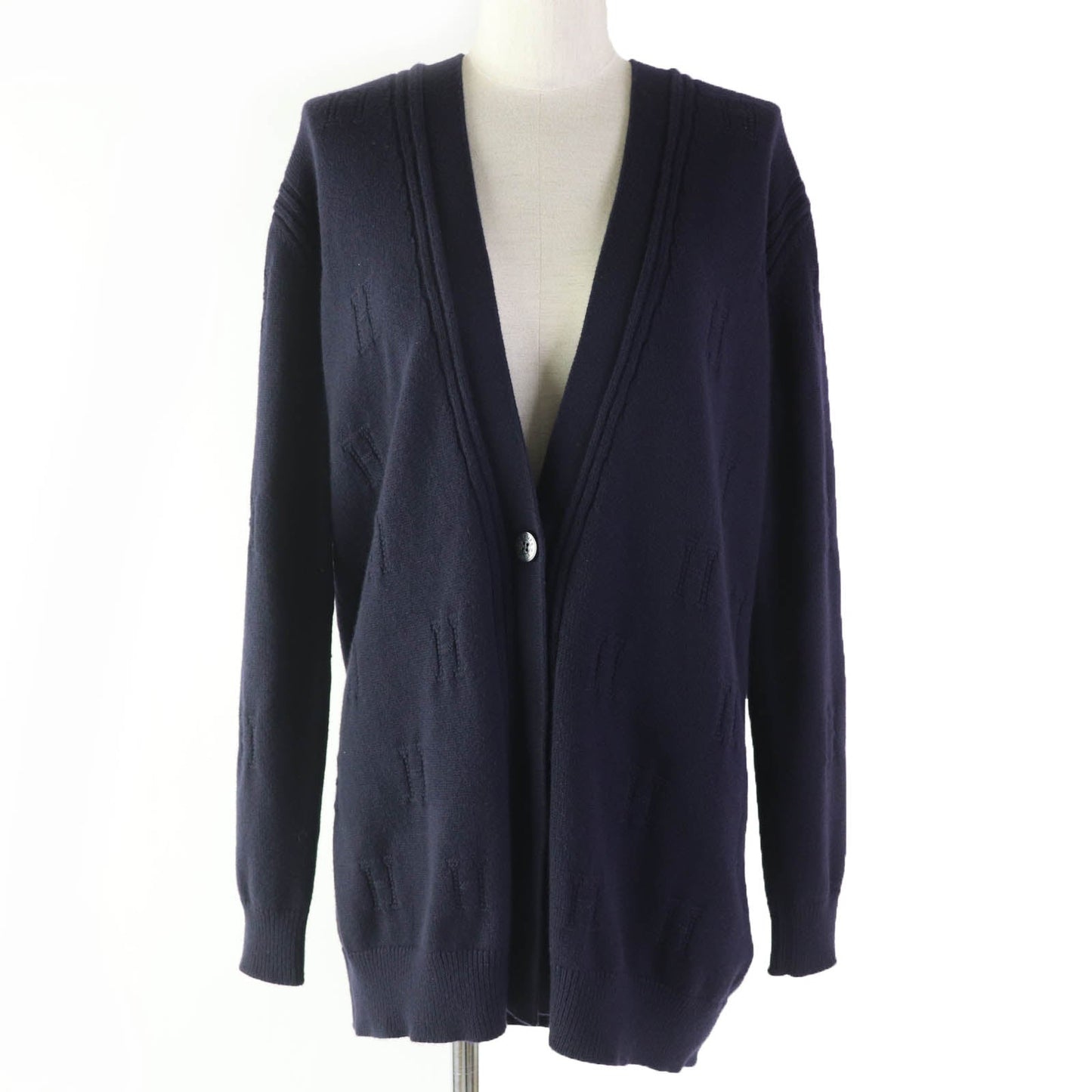 HERMES cardigan Main: 100% wool Navy Women 34