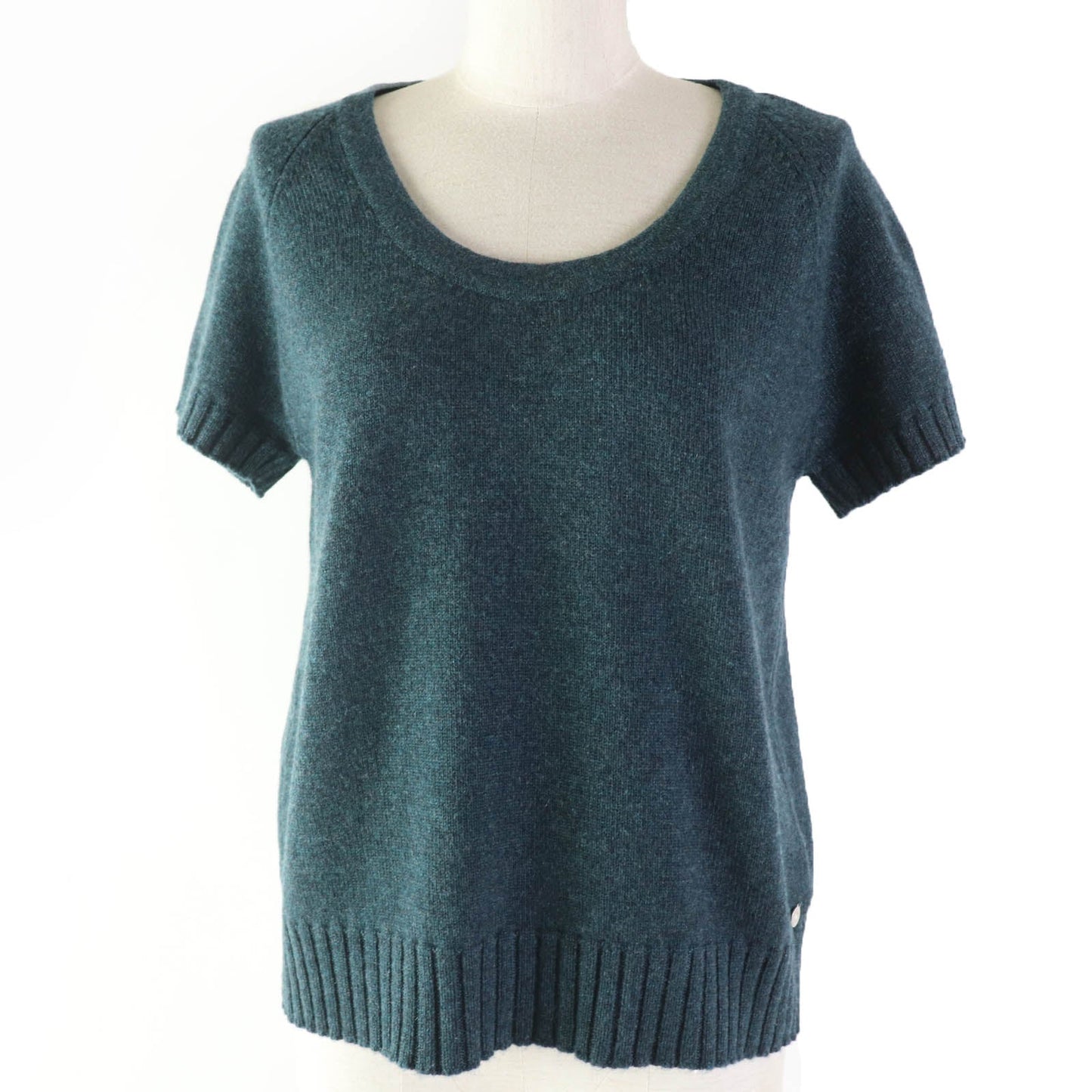 HERMES Short sleeve knit Main: 100% cashmere Green type Women 38