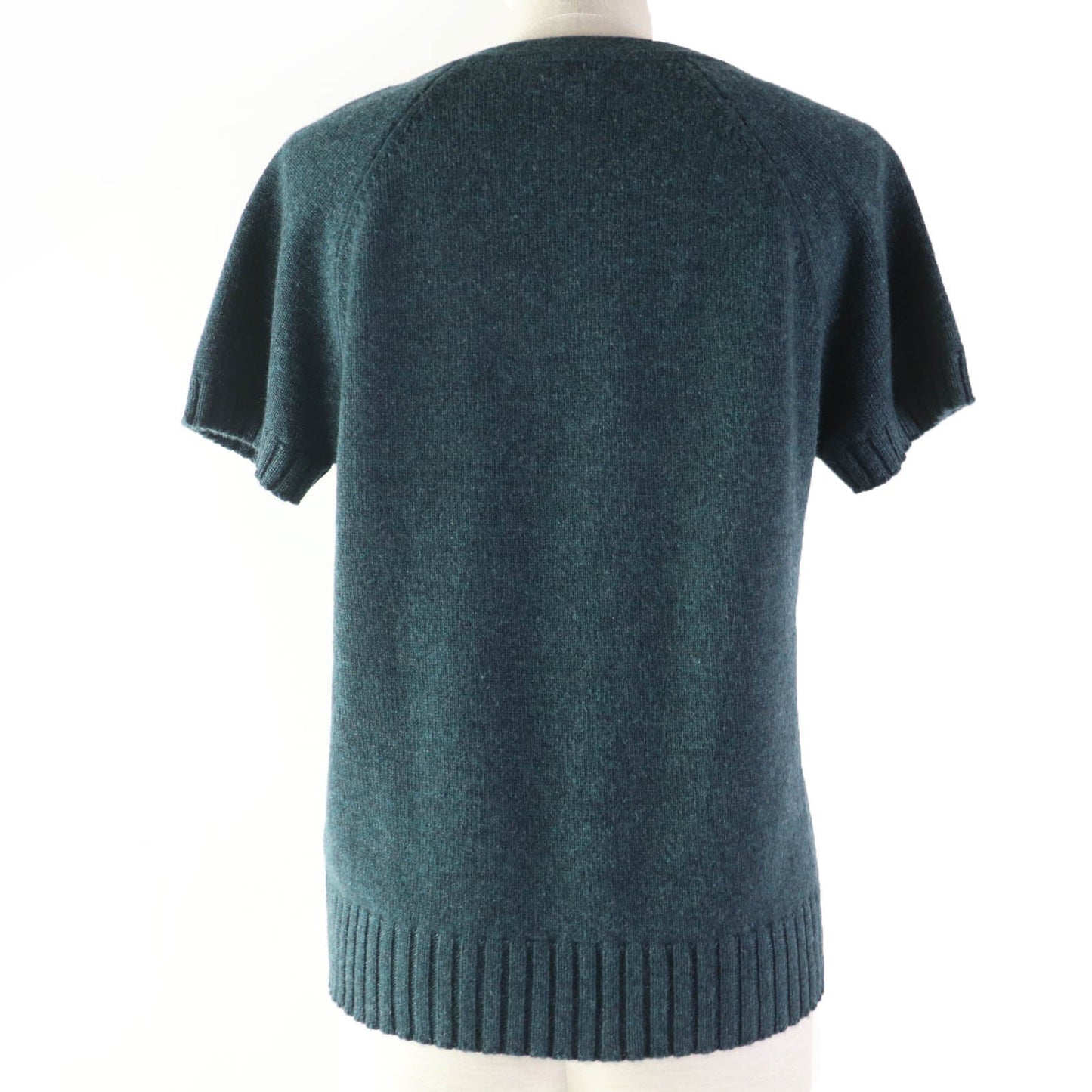 HERMES Short sleeve knit Main: 100% cashmere Green type Women 38