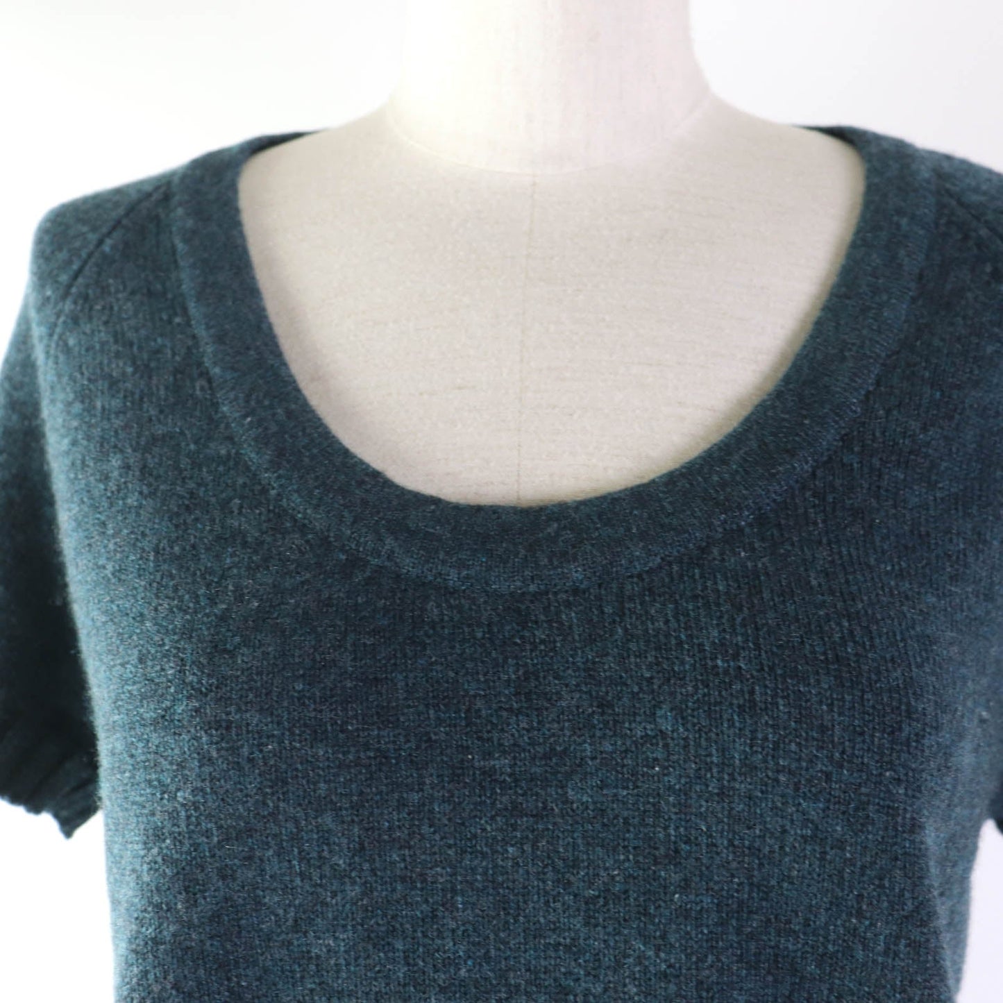 HERMES Short sleeve knit Main: 100% cashmere Green type Women 38