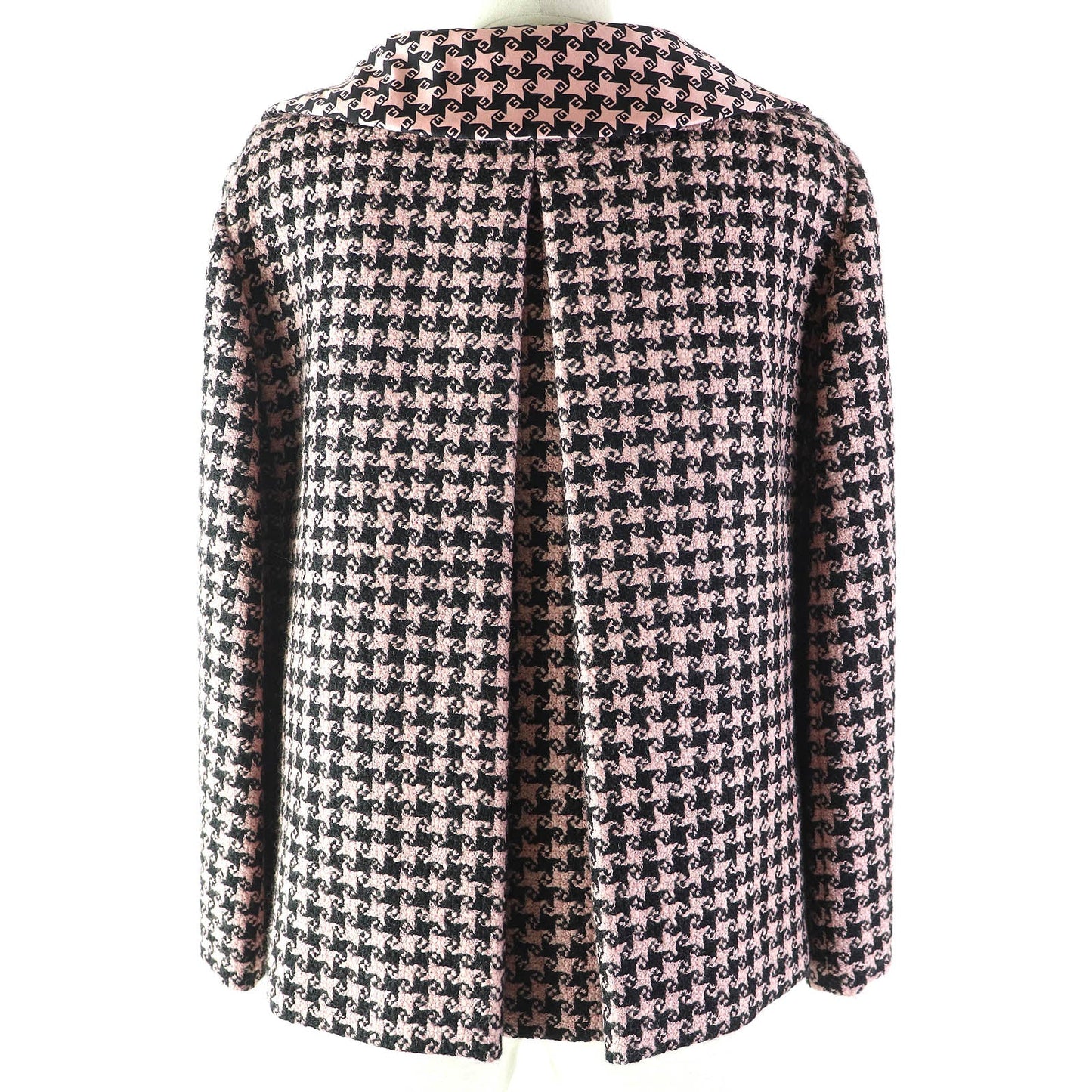 GUCCI Jacket 674323 ZAHXM Outer: 90% wool, Outer: 10% nylon, Lining: 100% silk Pink black Women 36