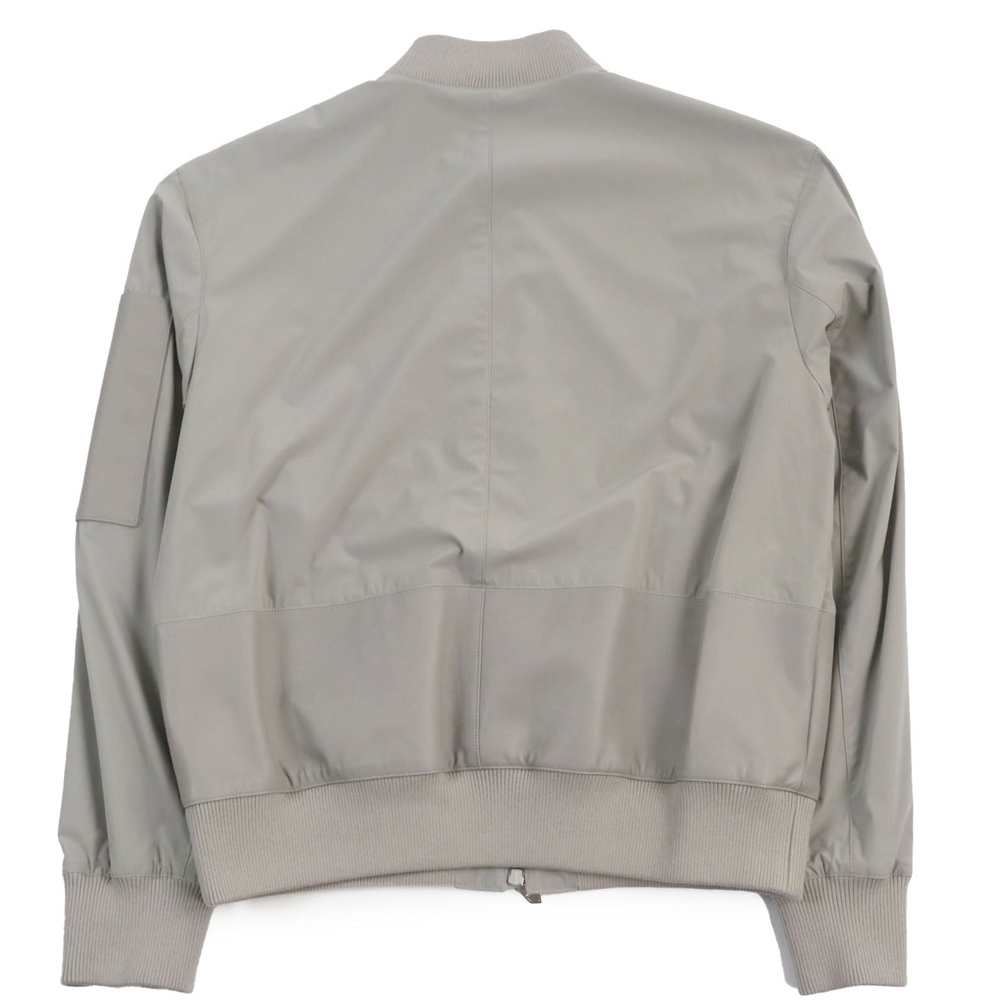 HERMES Jacket Main: 80% nylon, Main: 20% polyurethane, Part: Lamb leather, Part: 81% cotton, 16% nylon, 3% polyurethane gray mens 50