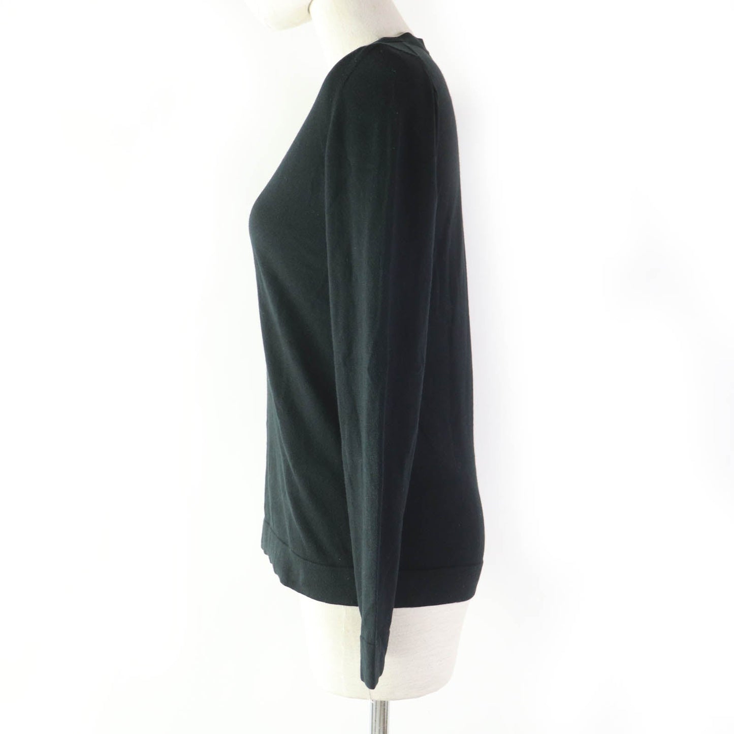 HERMES knit Main: 70% cotton, Main: 30% silk black Women 34
