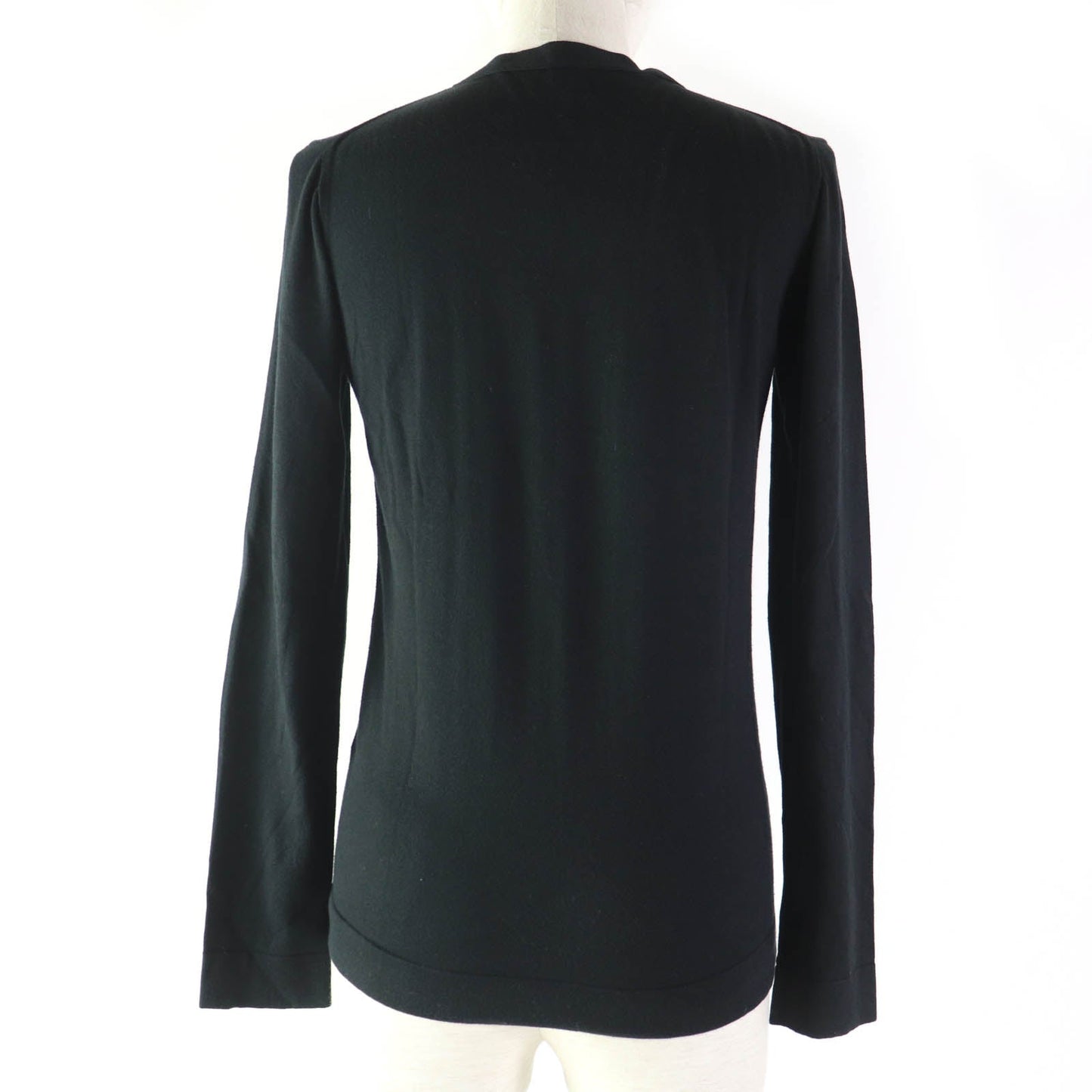 HERMES knit Main: 70% cotton, Main: 30% silk black Women 34