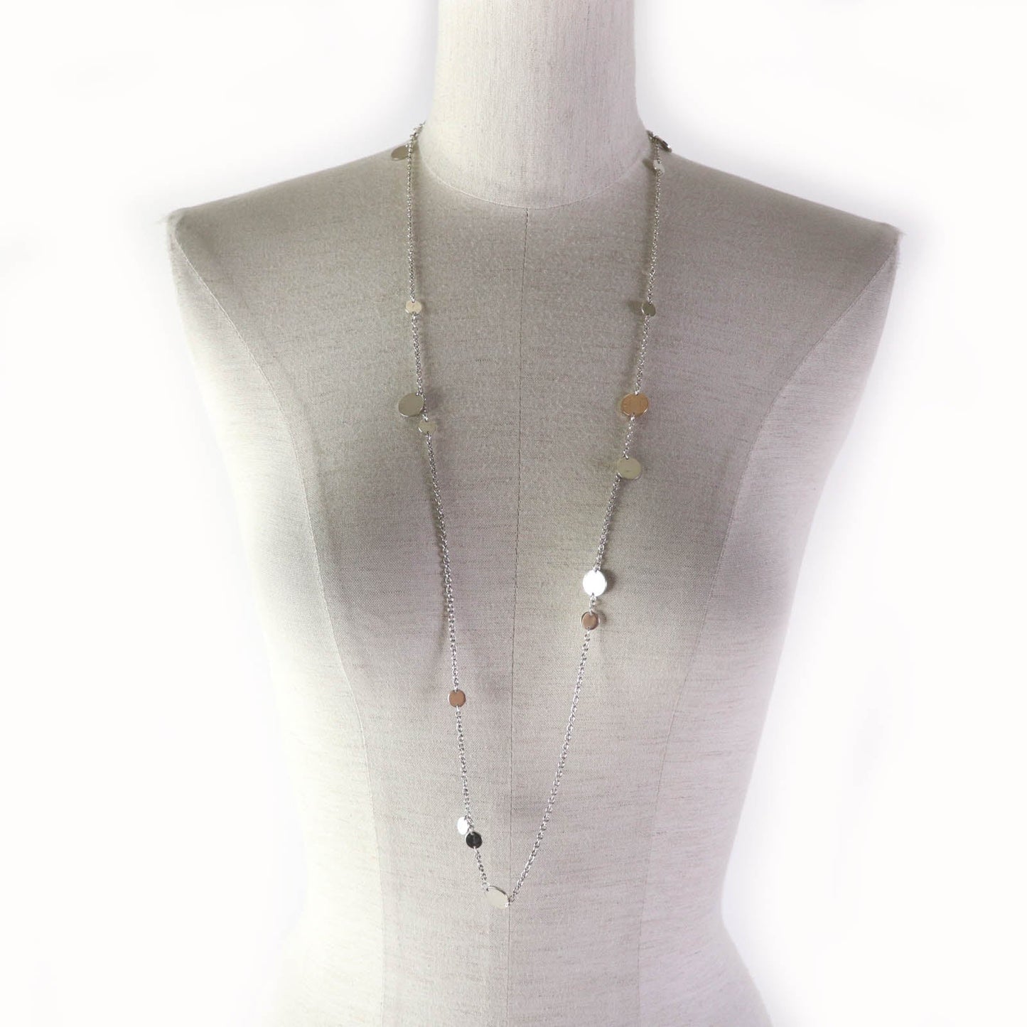 HERMES Necklace Main: SV925, Part: AU750 Silver gold Women