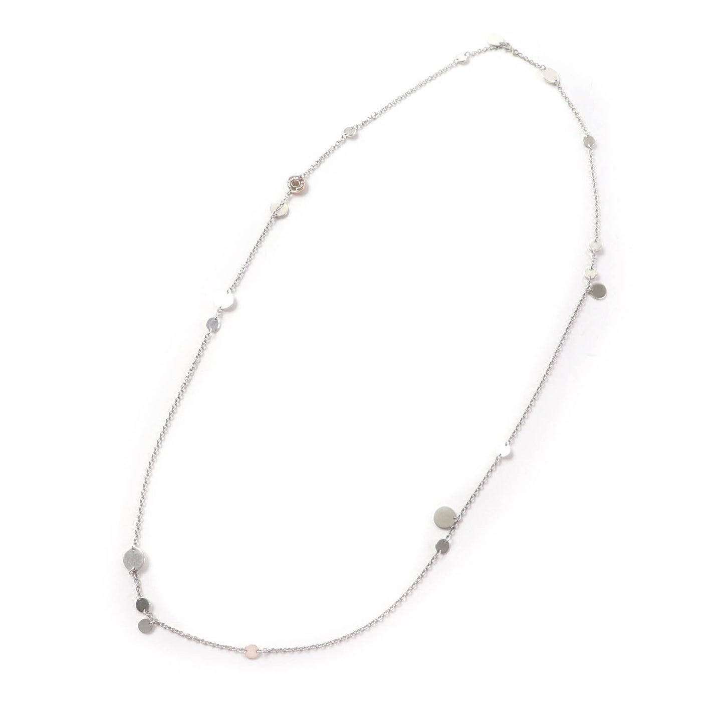 HERMES Necklace Main: SV925, Part: AU750 Silver gold Women