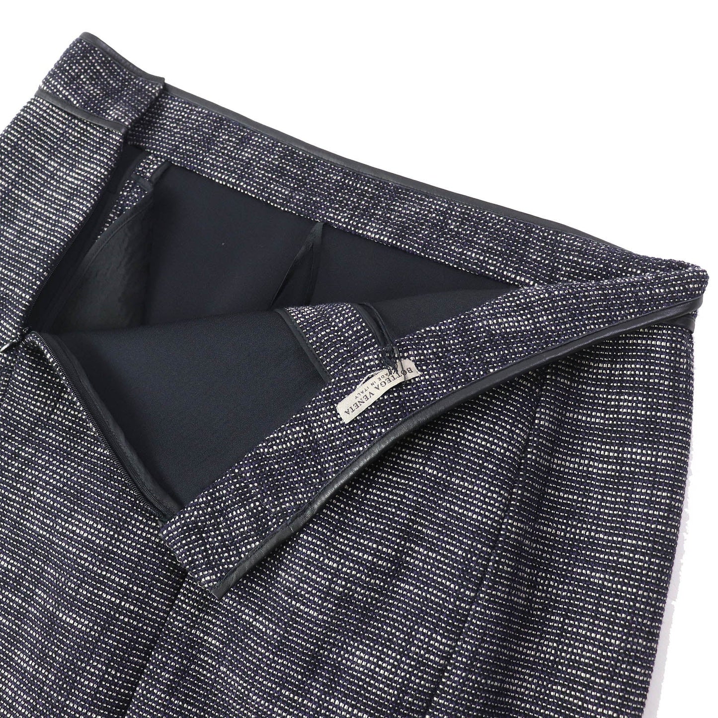 BOTTEGAVENETA Tight Skirt Outer: 72% cotton, Outer: 15% wool, Outer: 12% nylon, Outer: 1% polyurethane, Lining: 95% cotton Navy black Women 44