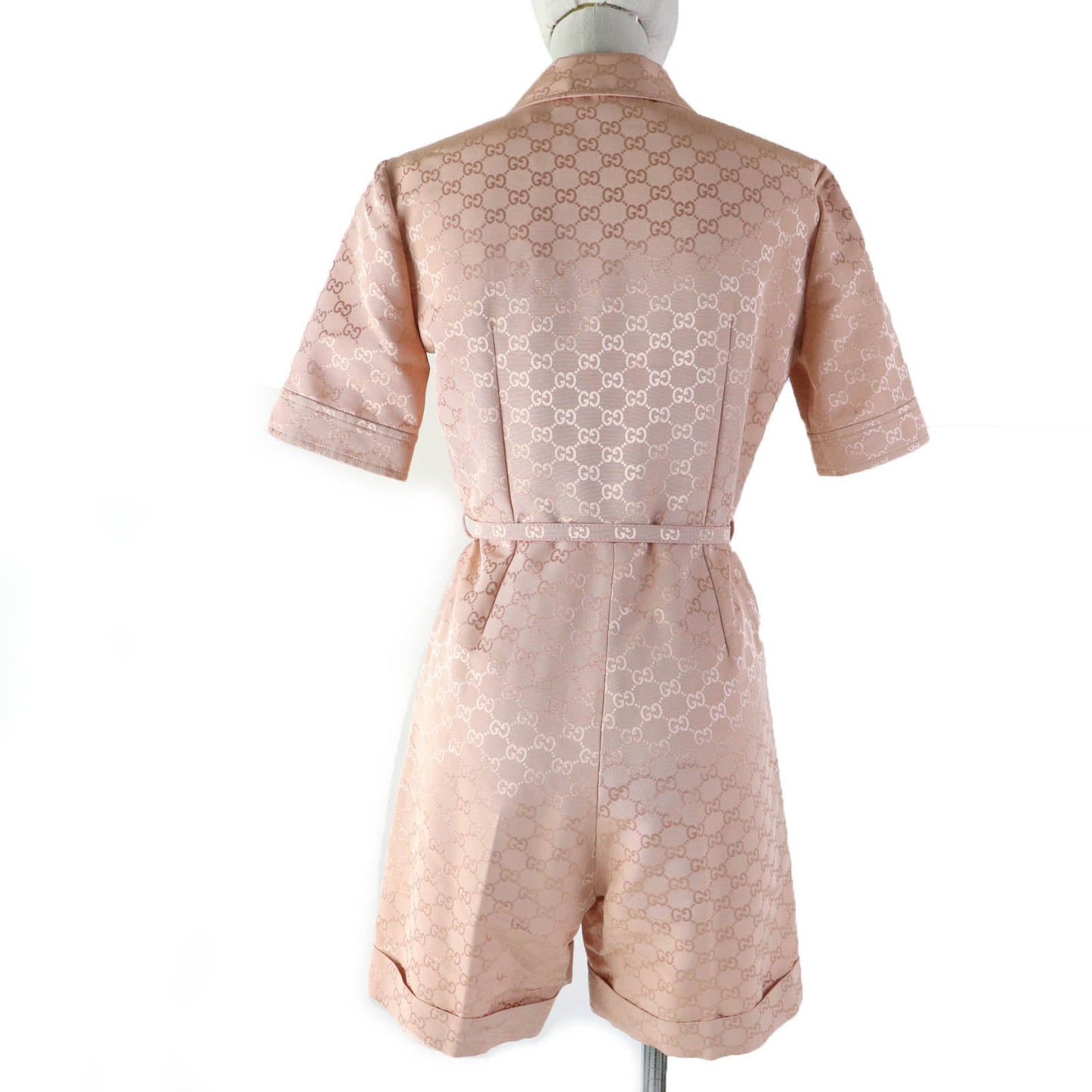 GUCCI Tsunagi 691496 Main: 59% cotton, Main: 41% rayon, Lining: 76% acetate, Lining: 24% silk, Part: leather pink Women 36