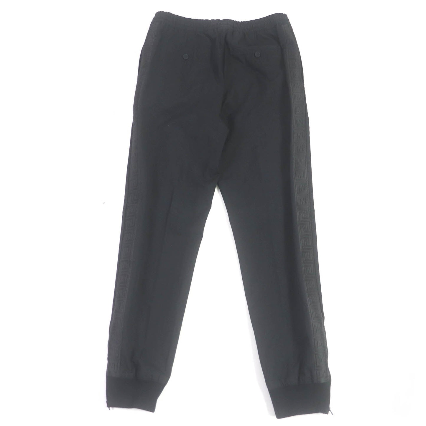FENDI Pants FB0787 Main: 67% cotton, Main: 33% nylon, Part: 90% cotton, Part: 9% nylon, Part: 1% polyurethane black mens 48