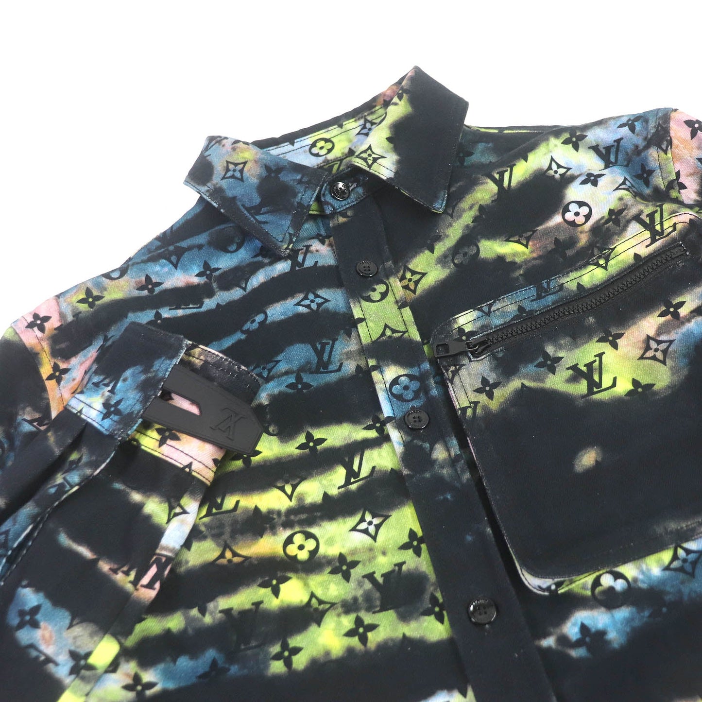 LOUIS VUITTON Denim Jacket 1A9A3S Main: 100% cotton Black type Multicolor mens M