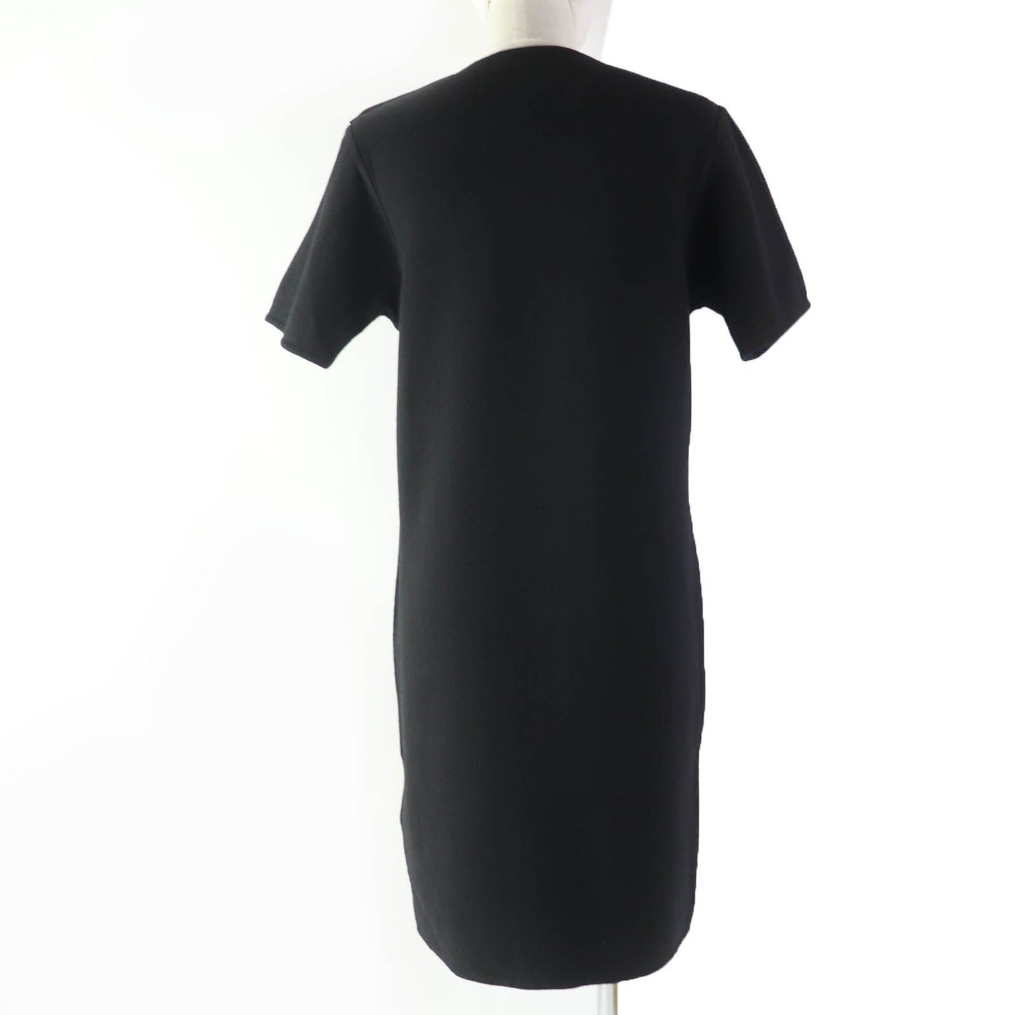 HERMES one piece Main: 99% wool, Main: 1% nylon, Part: Lamb leather black Women 36