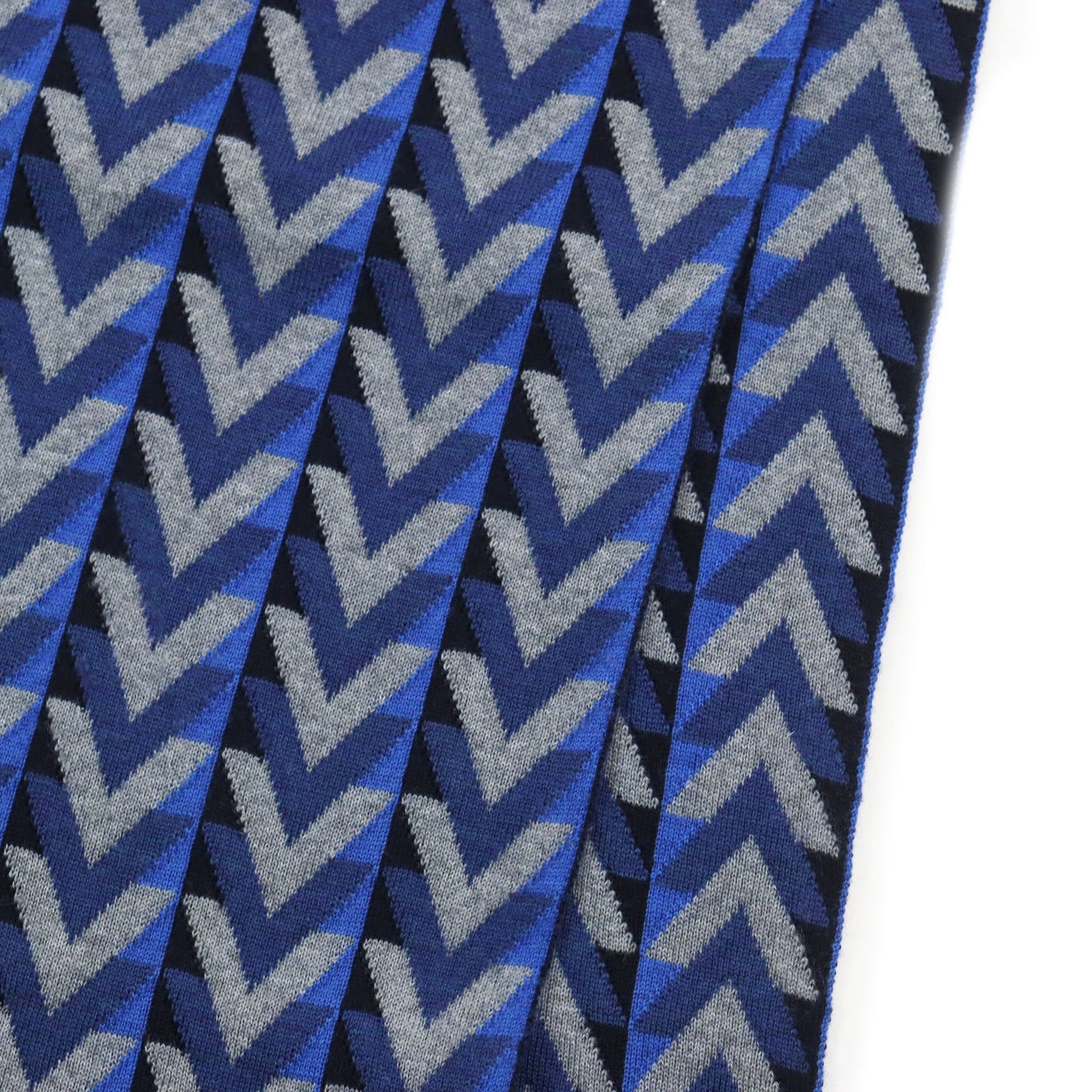 LOUIS VUITTON Scarf M70301 Main: 100% wool Gray Blue type Echarpe V Obsession mens
