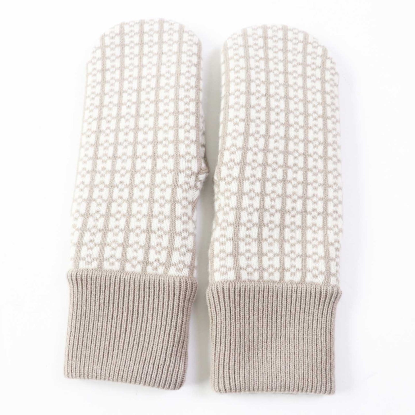 HERMES gloves Main: 100% cashmere Greige Ivory Hope Women S