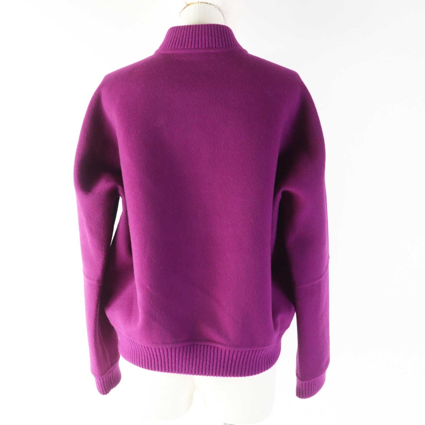 HERMES No color jacket 3E0224DZ Outer: 100% cashmere, Lining: 77% cashmere, Lining: 21% polyamide (nylon), Lining: 2% elastane (polyurethane) purple Women 40