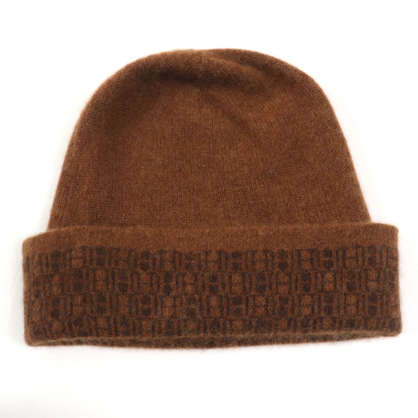 HERMES Knit cap Main: 100% cashmere Brown Women