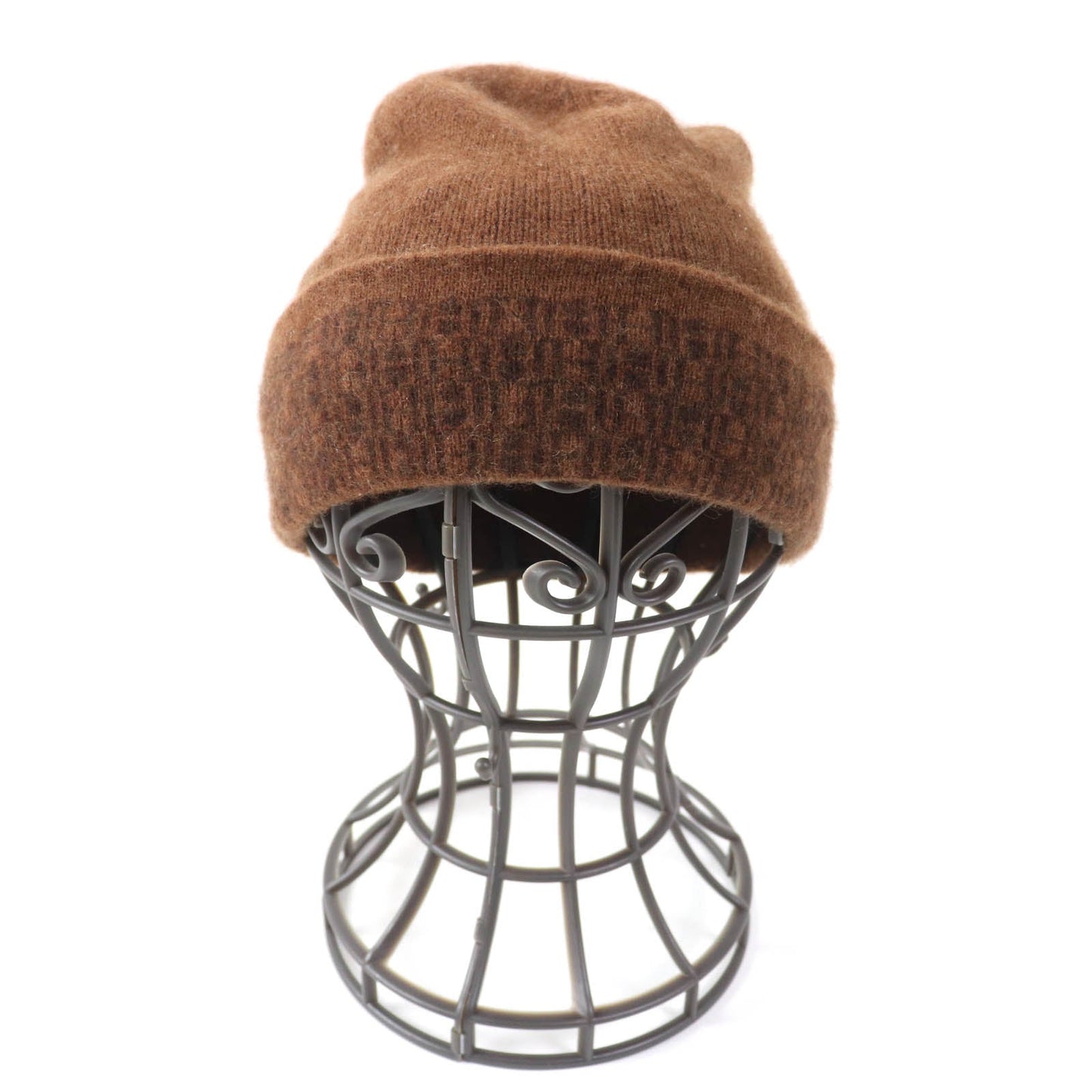 HERMES Knit cap Main: 100% cashmere Brown Women