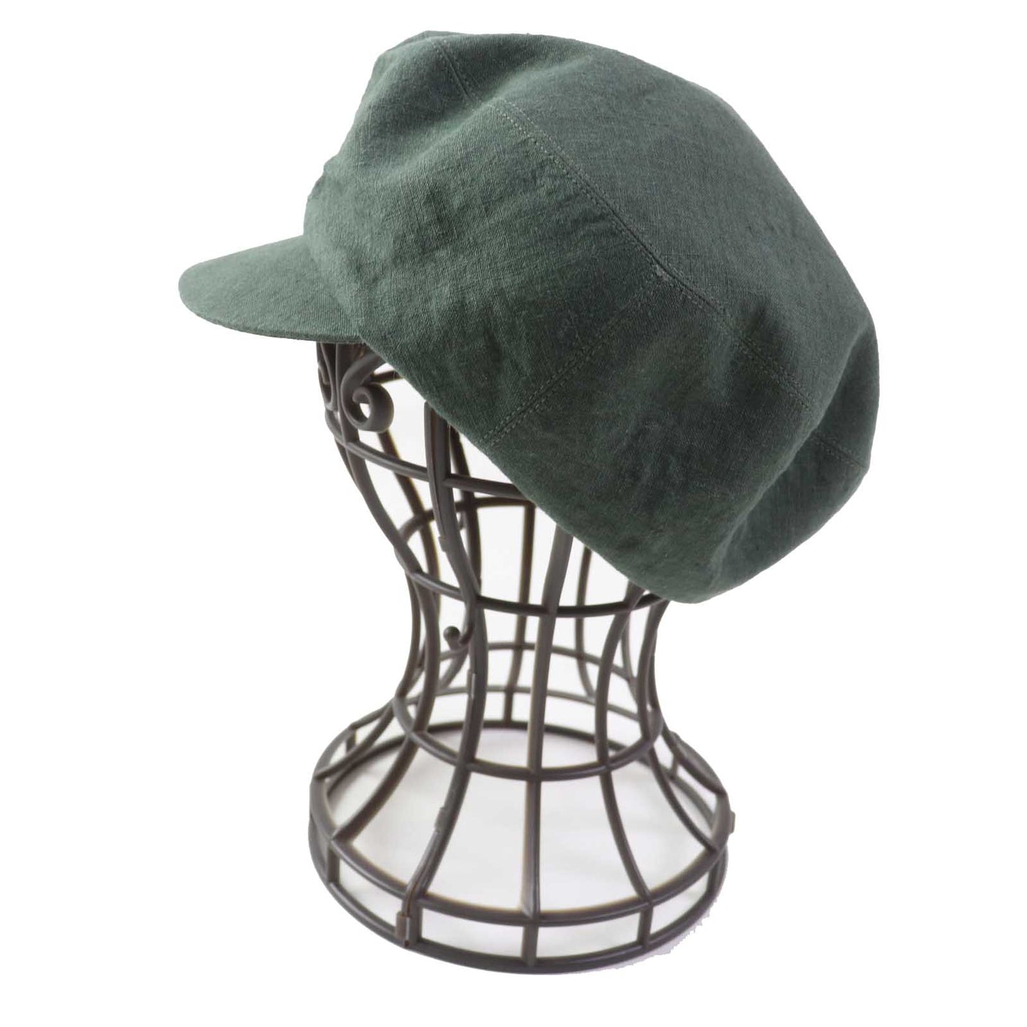 HERMES Casquette Outer: 100% linen, Lining: 100% linen khaki Paola Women 57