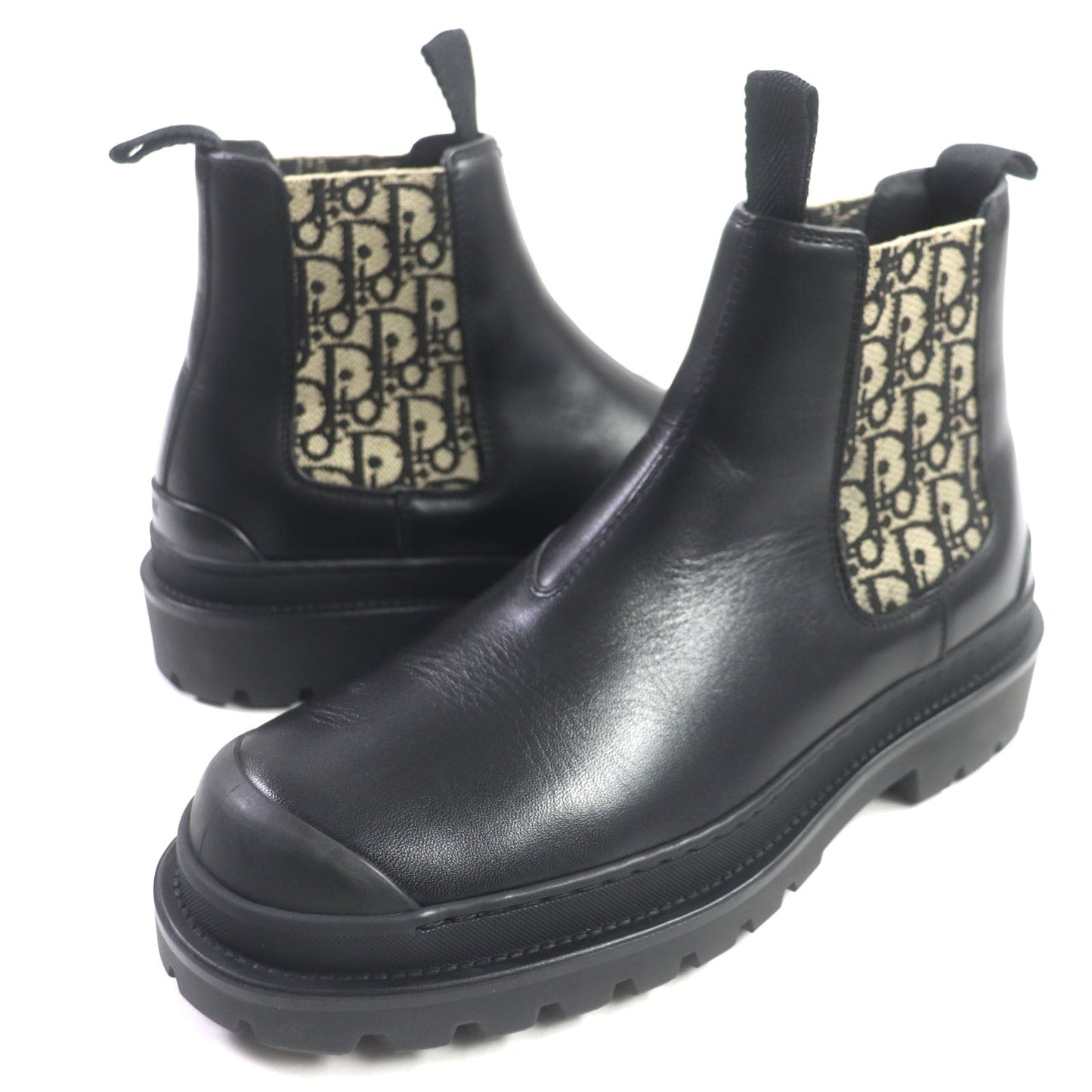 Dior boots Main: Leather Black beige Oblique DIOR EXPLORER Women(Unisex) 39