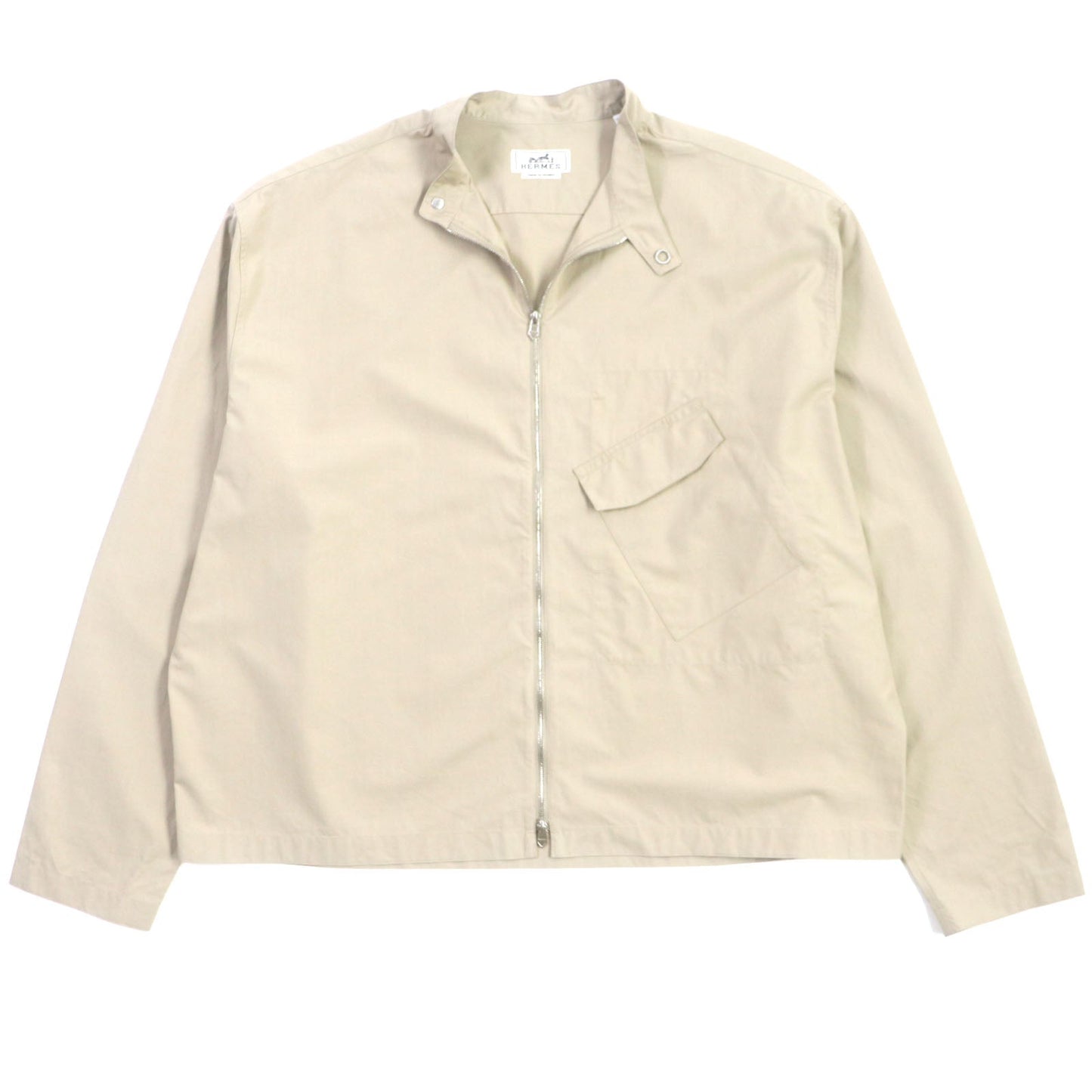 HERMES Blouson Main: 100% cotton beige mens 42
