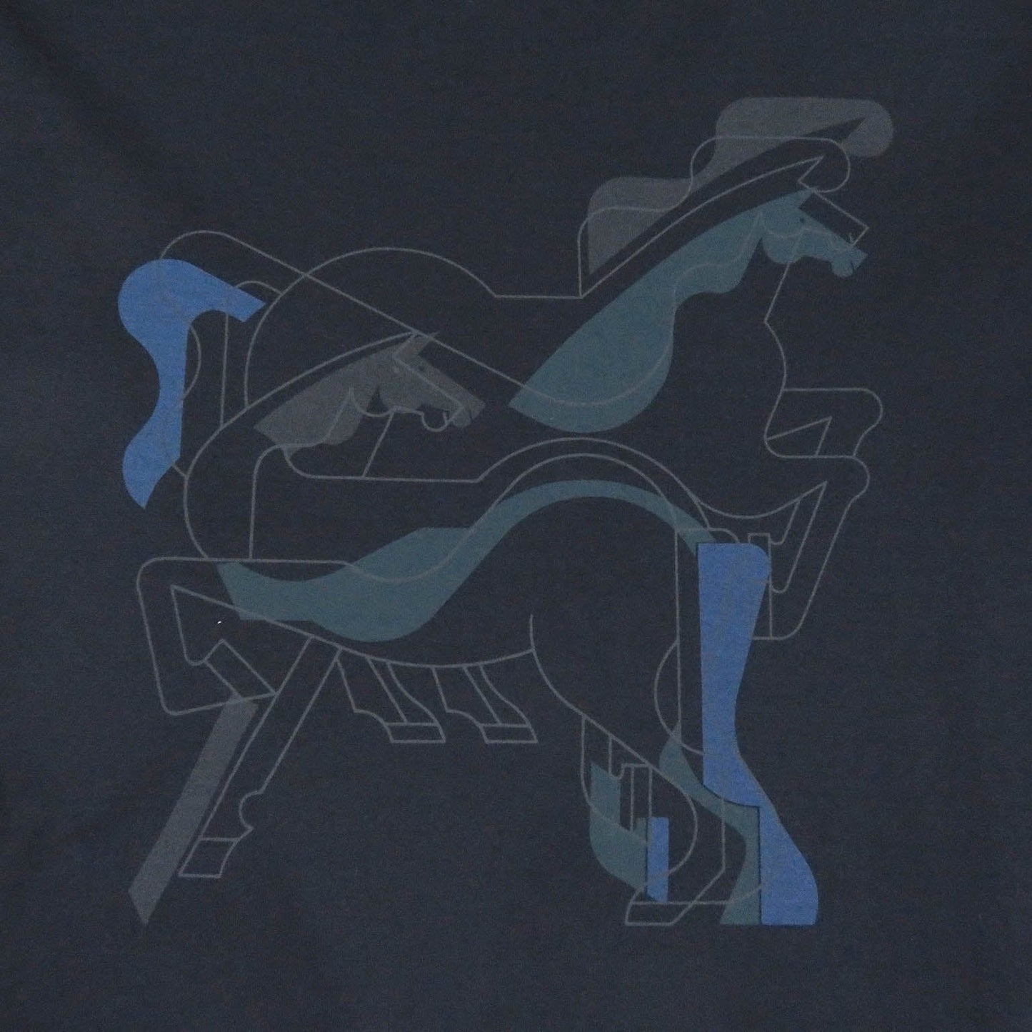 HERMES Short sleeve T-shirt Main: 100% cotton Dark navy mens S