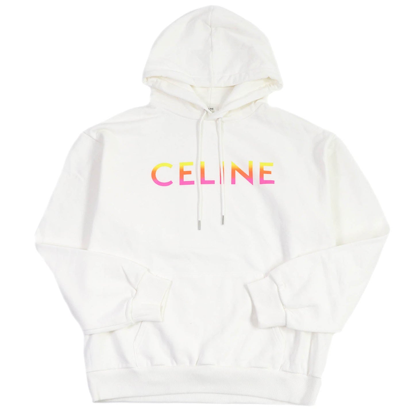 CELINE Hoodie 2Y753670Q Main: 100% cotton, part: 96% cotton, part: 4% polyurethane white mens XL