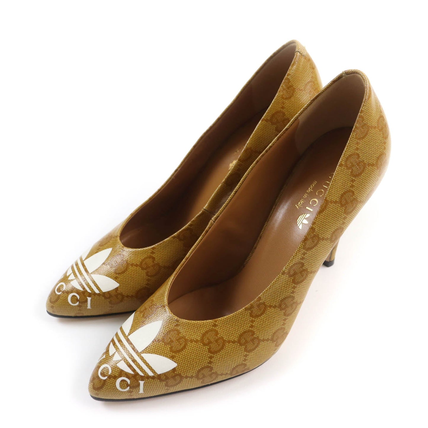 GUCCI pumps 702221 Main: Leather Brown Women 37