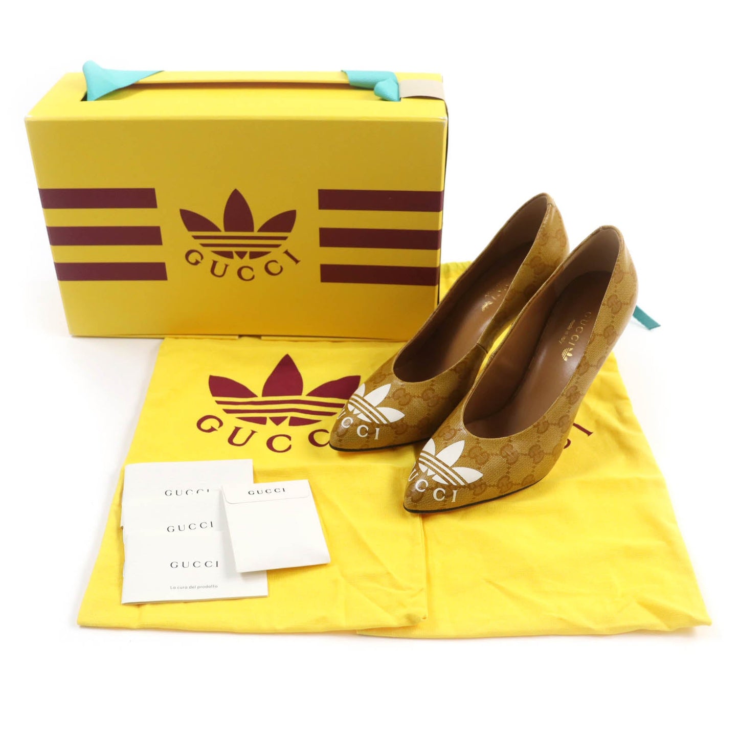 GUCCI pumps 702221 Main: Leather Brown Women 37