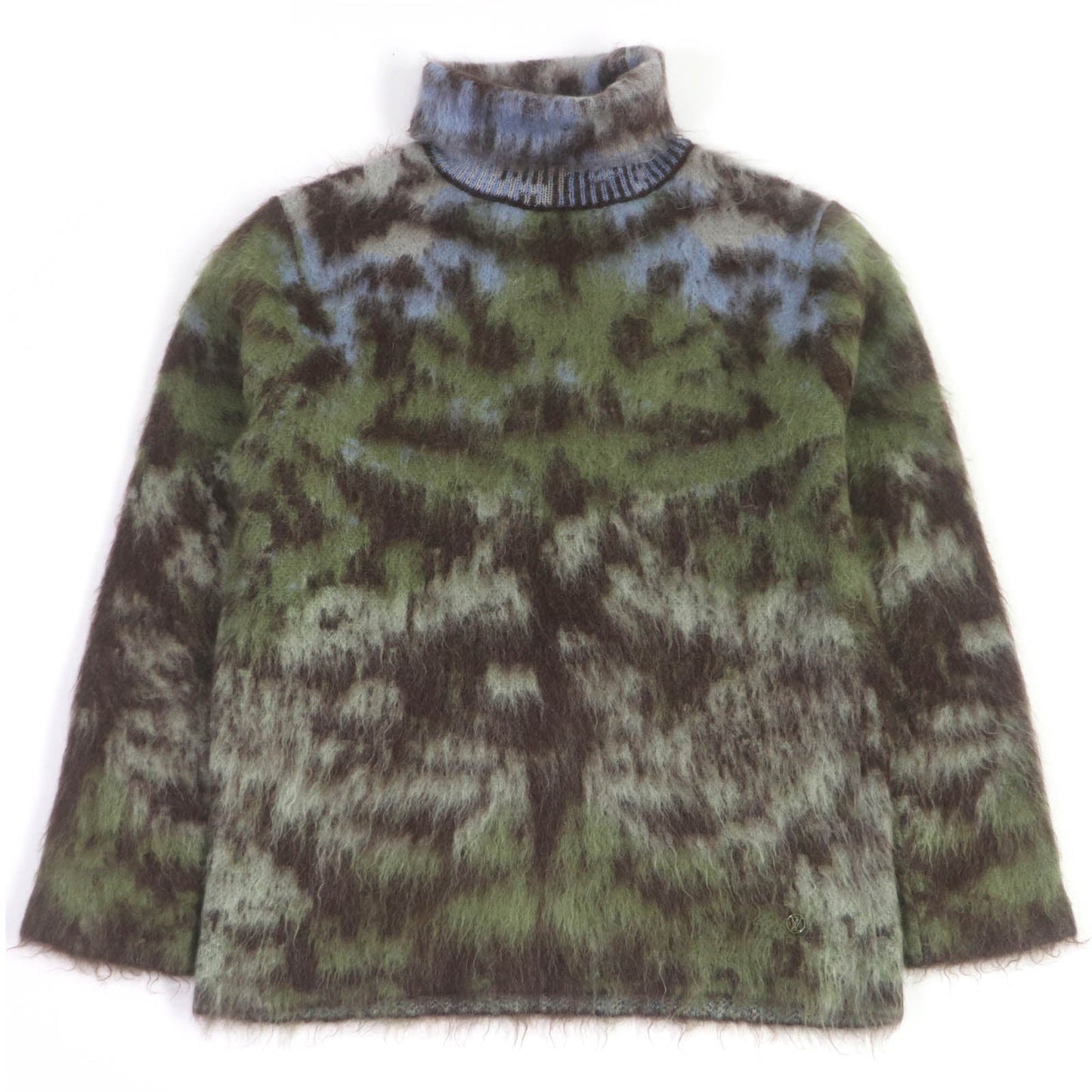 LOUIS VUITTON sweater Main: 67% mohair, Main: 28% nylon, Main: 5% wool Green type mens M