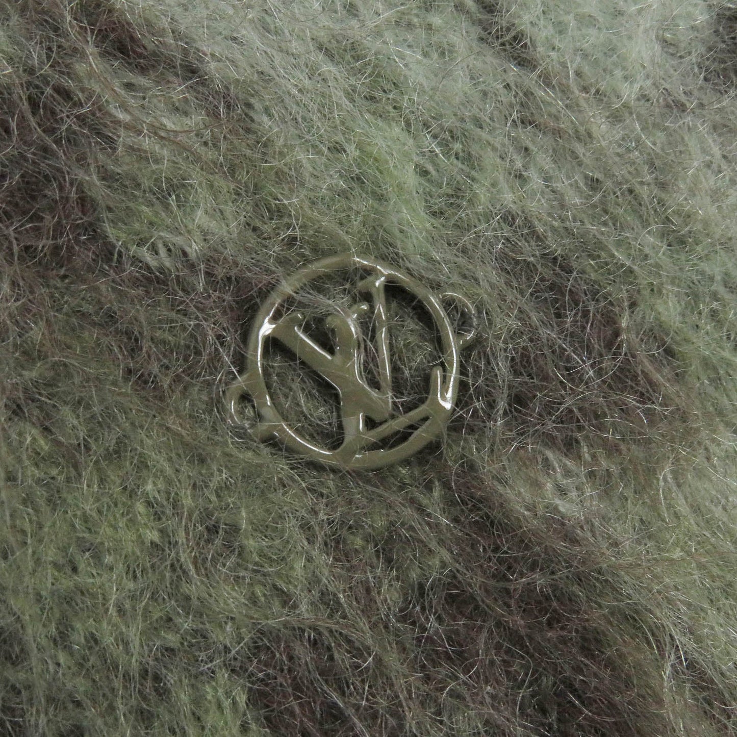 LOUIS VUITTON sweater Main: 67% mohair, Main: 28% nylon, Main: 5% wool Green type mens M