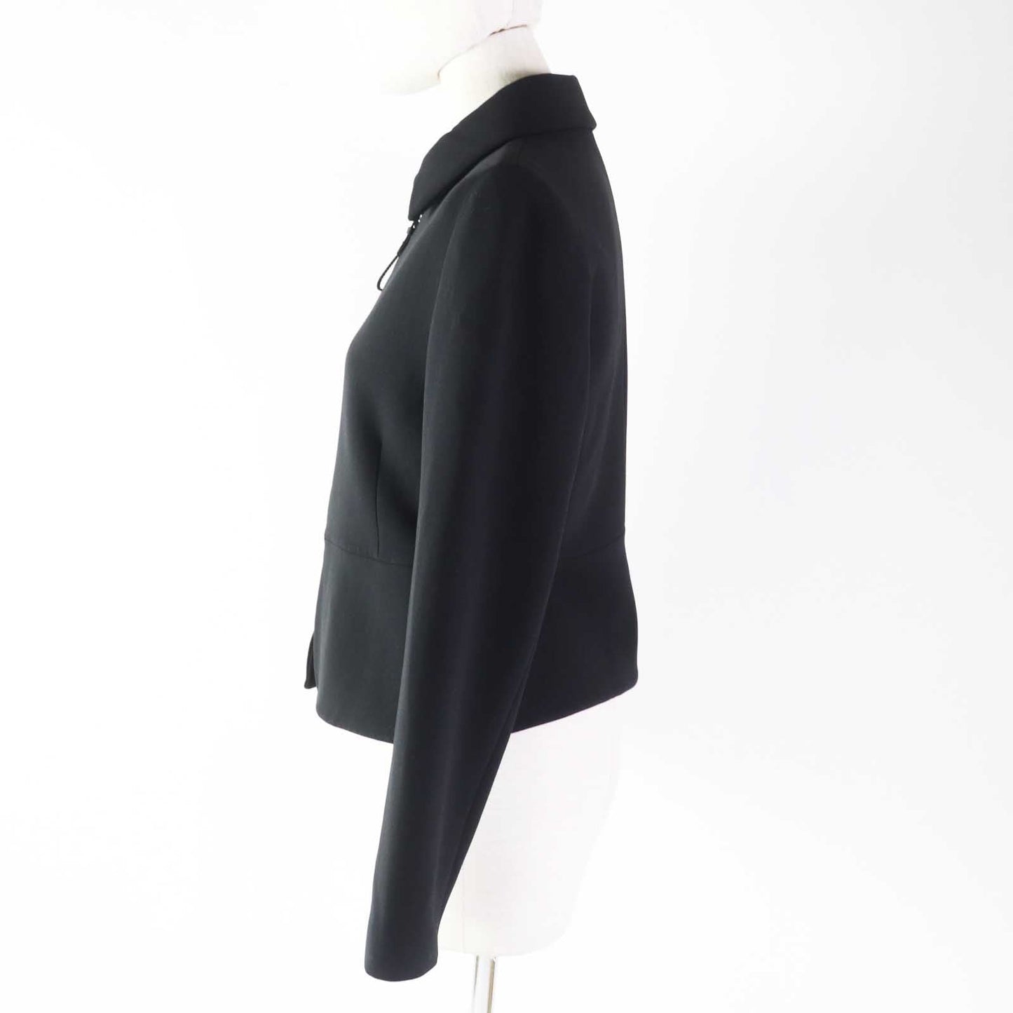 HERMES Nylon jacket 2H0203DM wool black Women 36