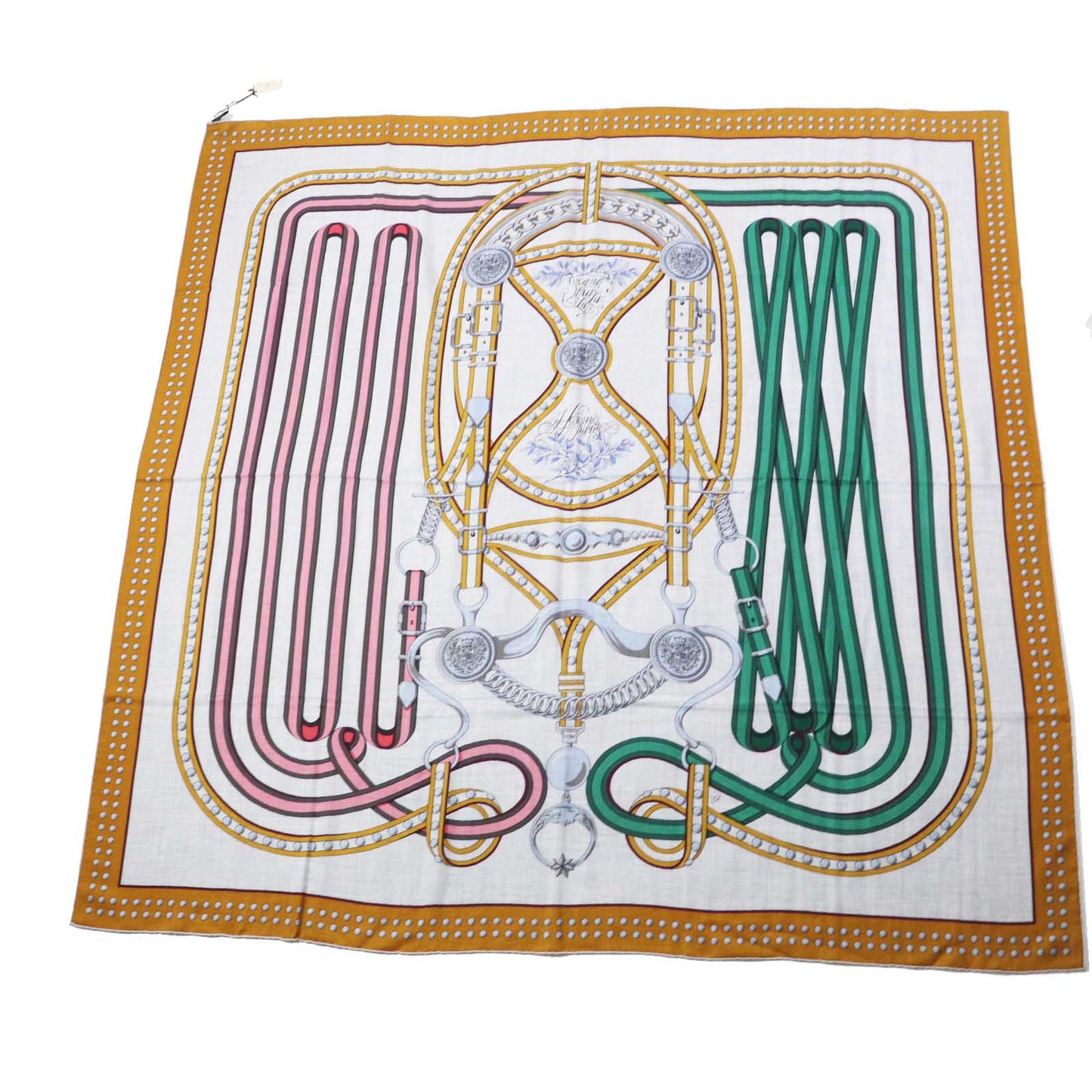 HERMES Stall Main: 70% cashmere, Main: 30% silk Multi Grand Tralala Carre140 Women