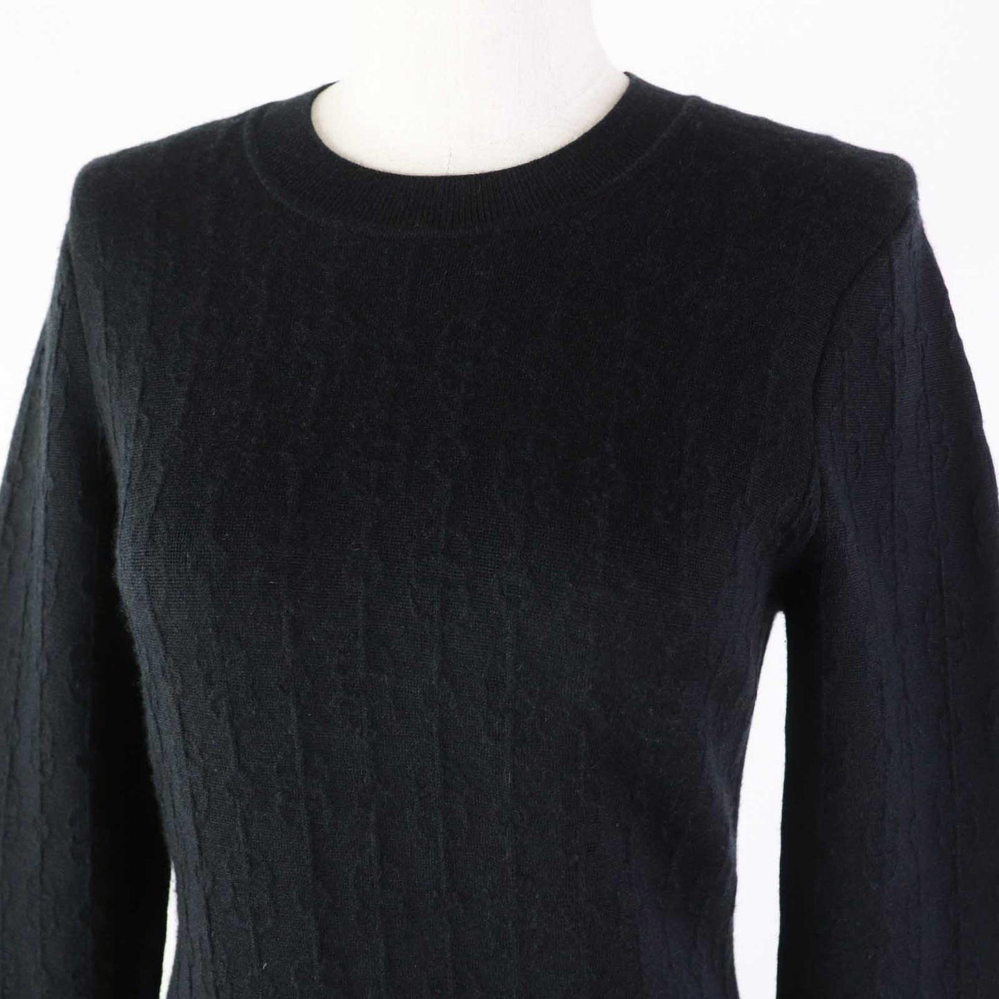 HERMES one piece 2E2505D3 cashmere black Women 38